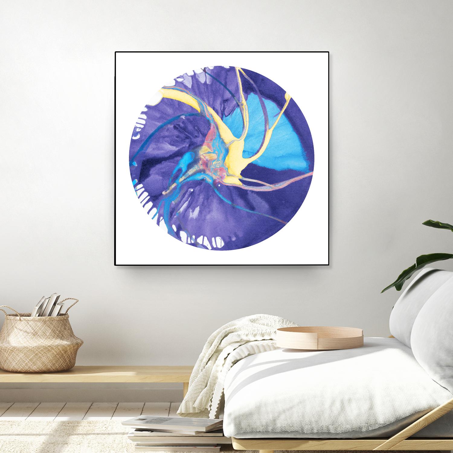 Spin Art 26 by Kyle Goderwis on GIANT ART - green abstract