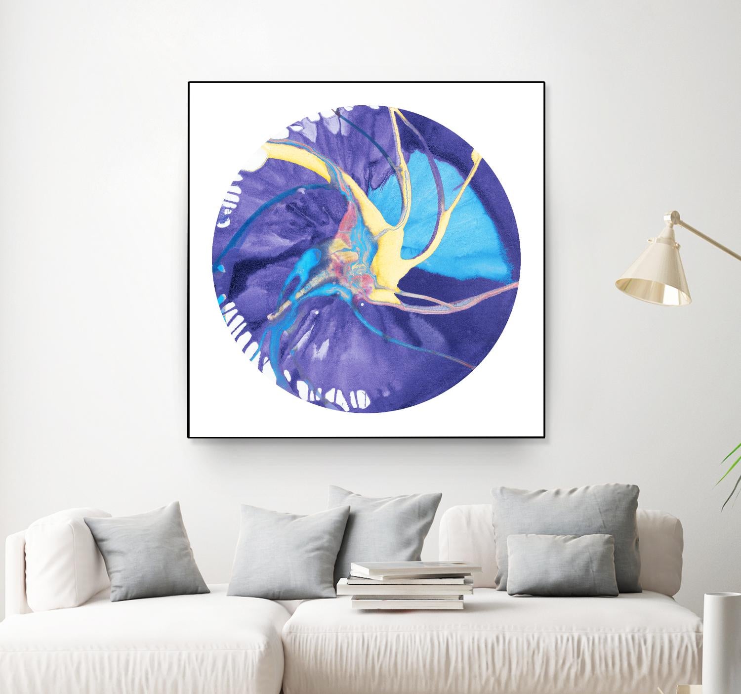 Spin Art 26 by Kyle Goderwis on GIANT ART - green abstract