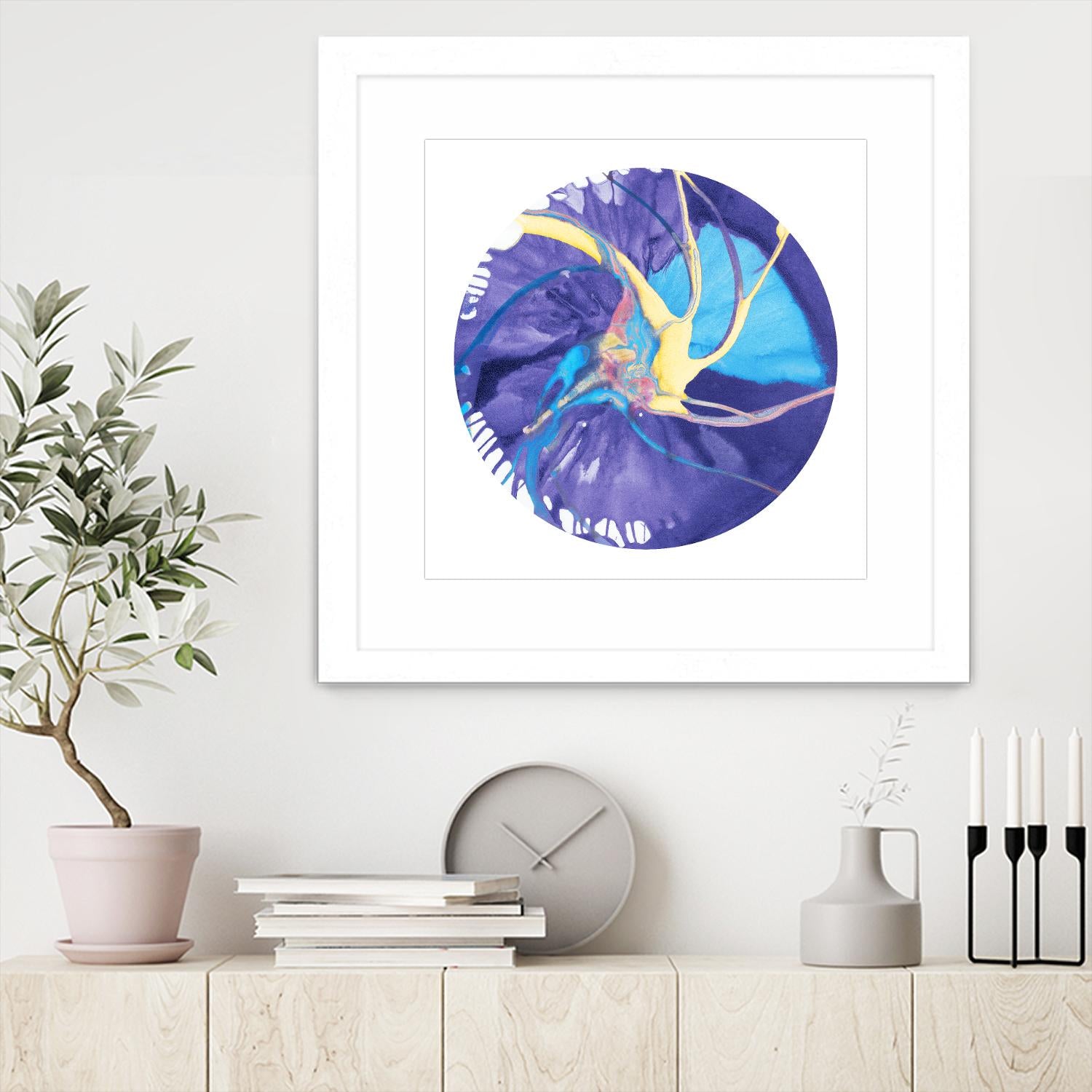 Spin Art 26 by Kyle Goderwis on GIANT ART - green abstract