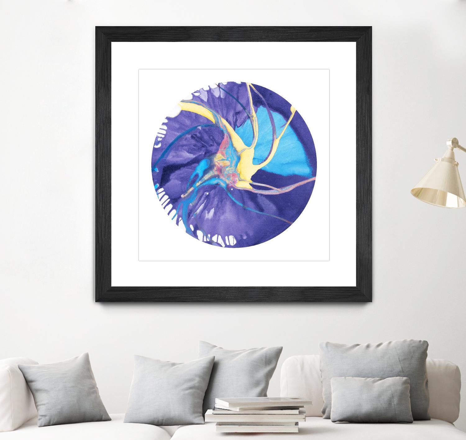 Spin Art 26 by Kyle Goderwis on GIANT ART - green abstract