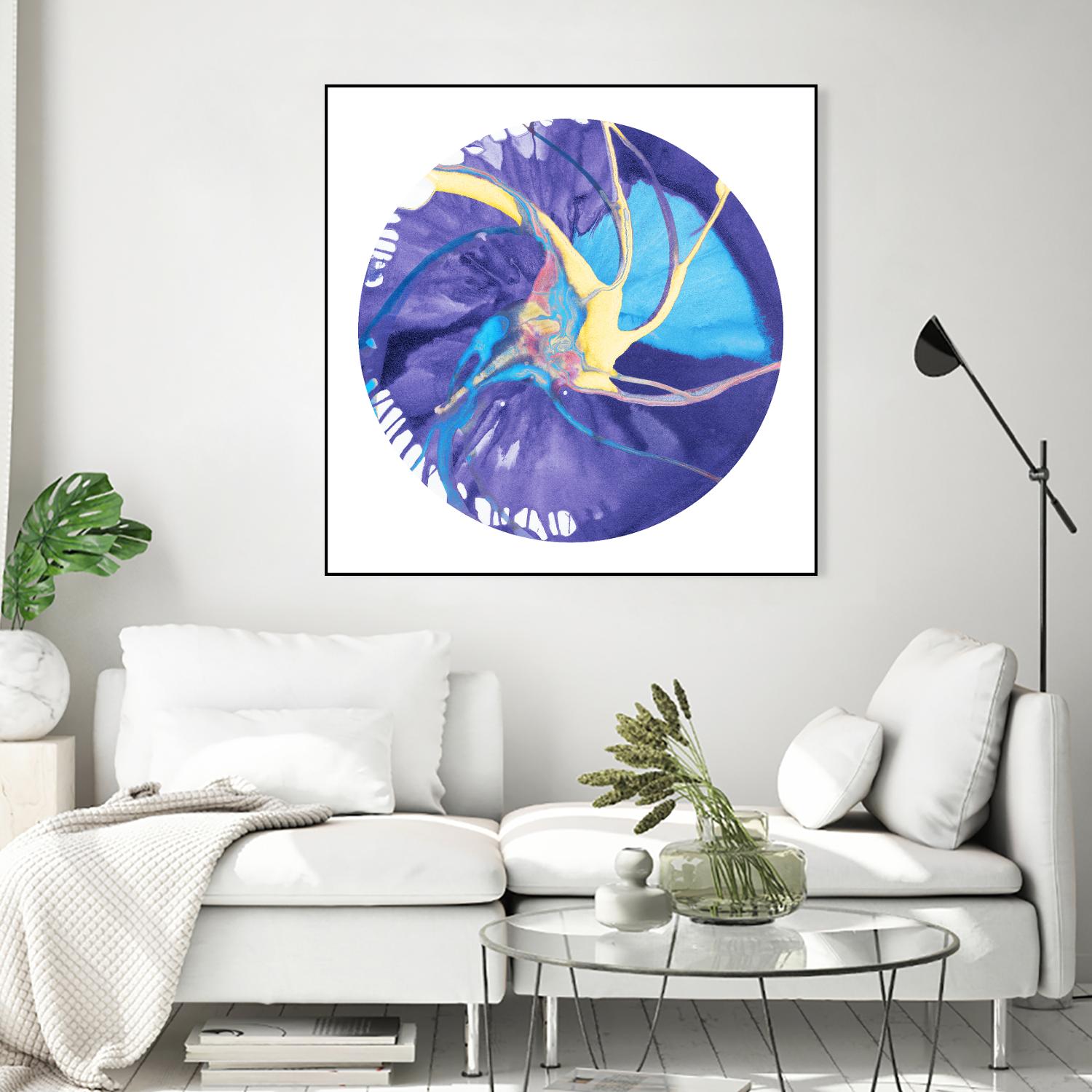 Spin Art 26 by Kyle Goderwis on GIANT ART - green abstract