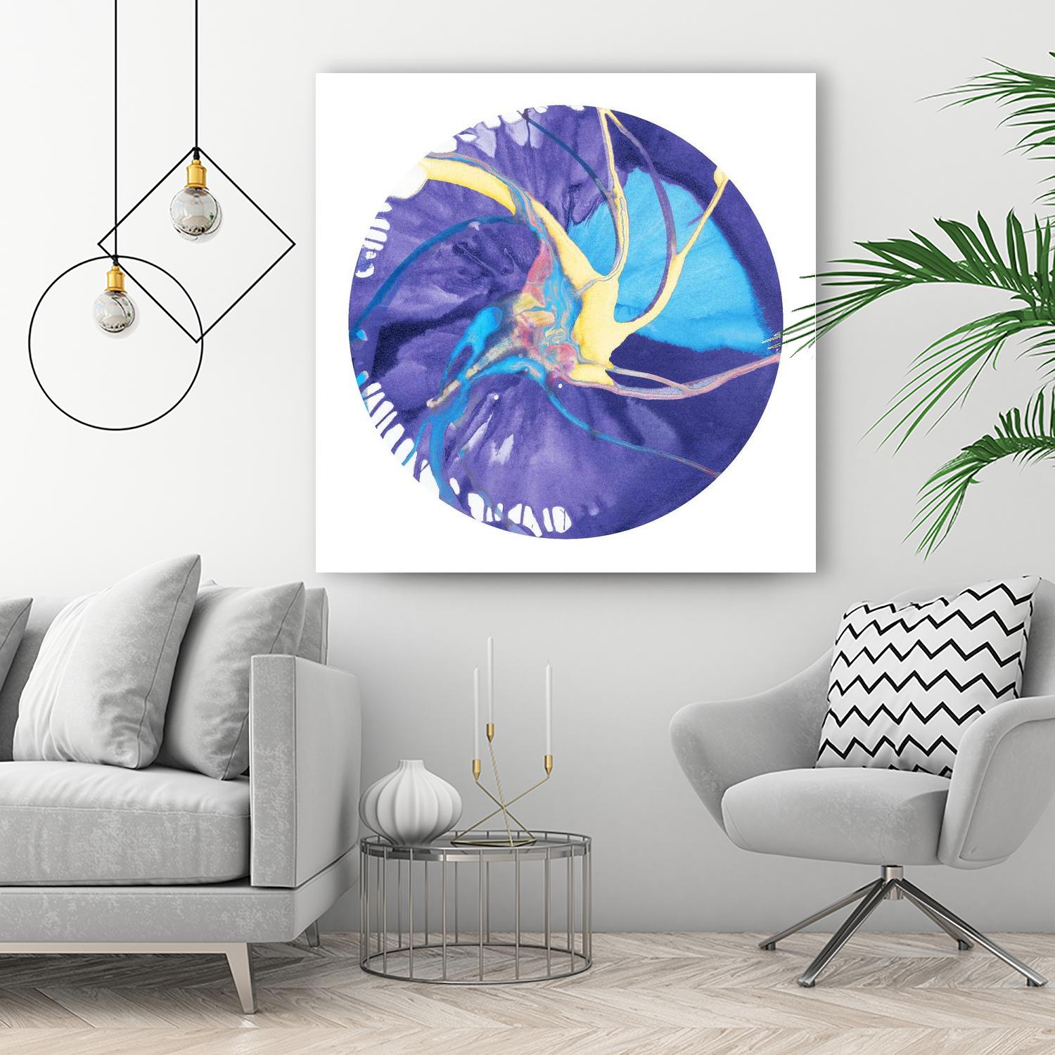 Spin Art 26 by Kyle Goderwis on GIANT ART - green abstract