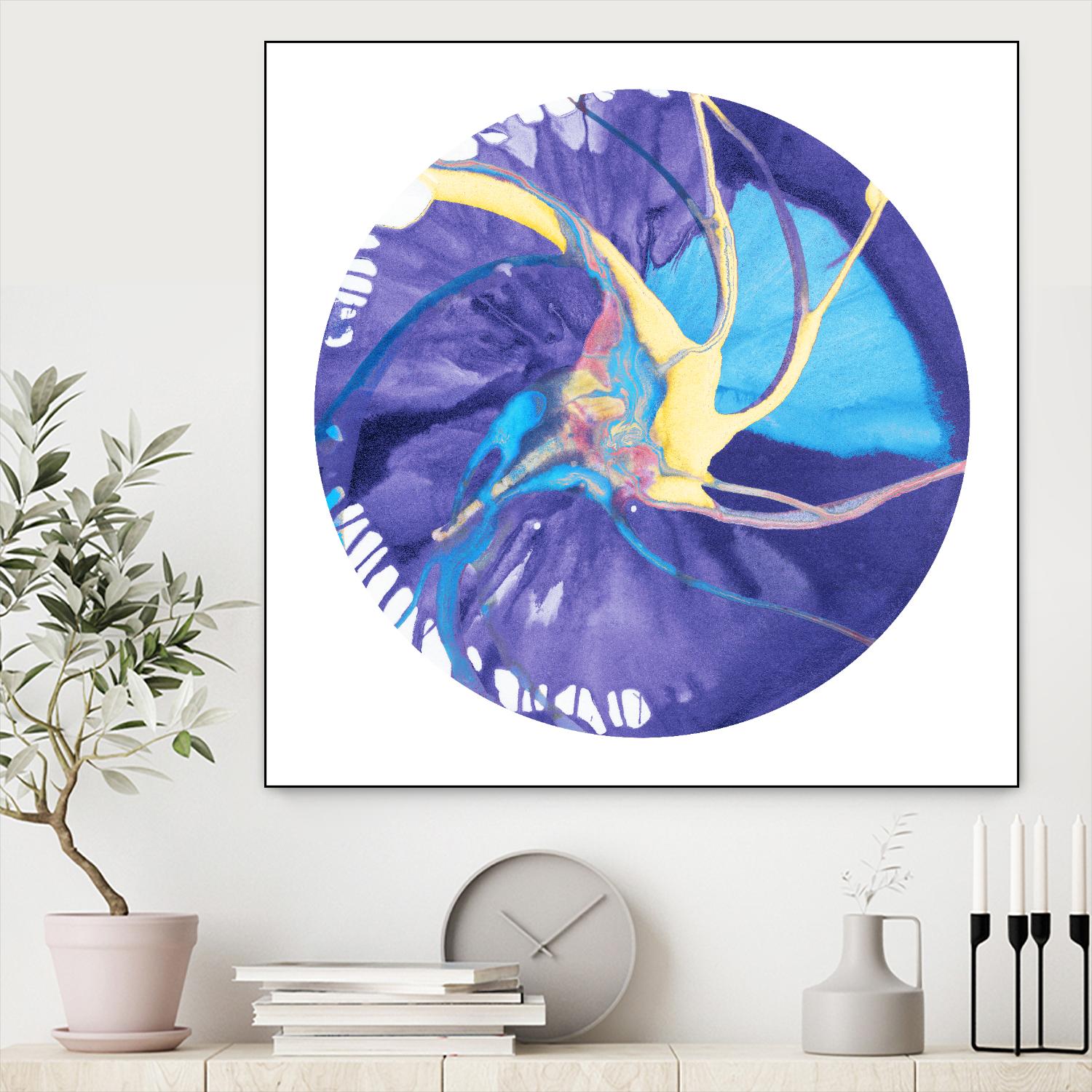 Spin Art 26 by Kyle Goderwis on GIANT ART - green abstract