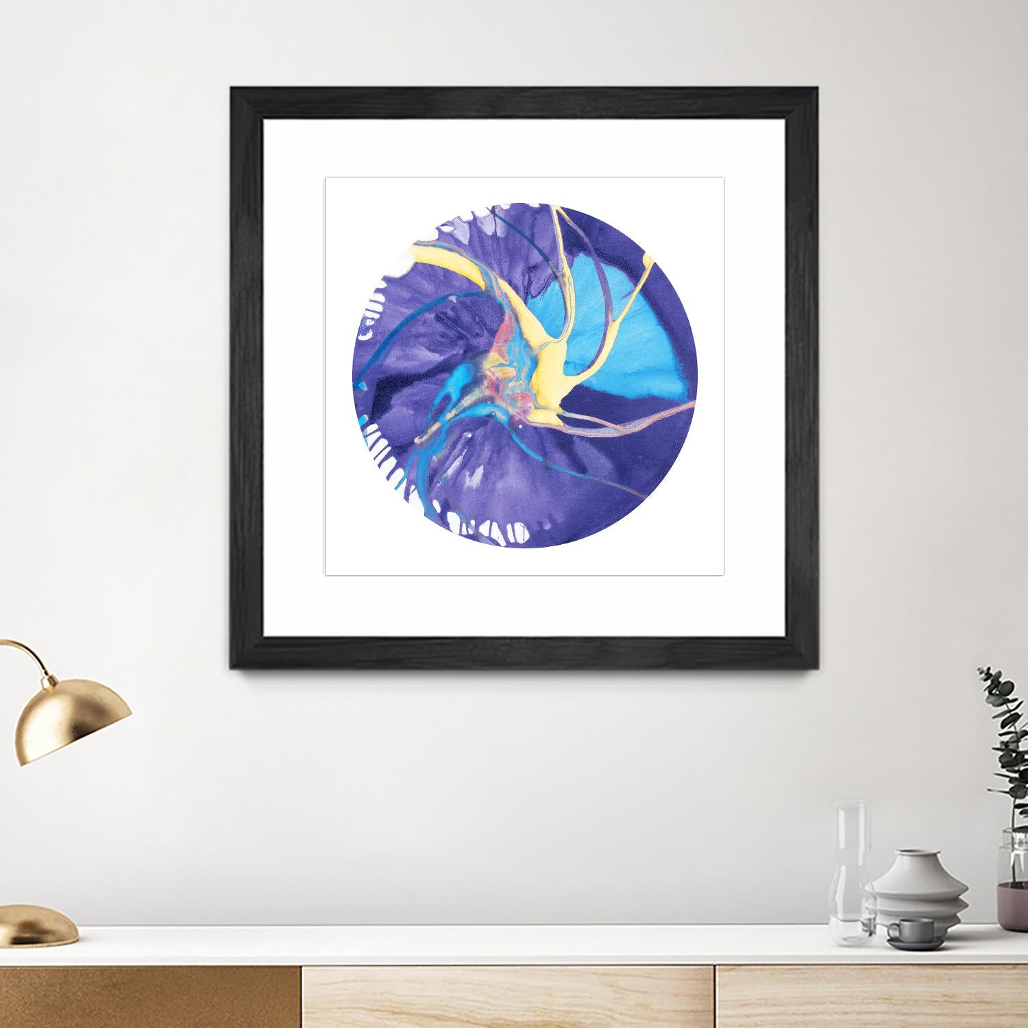 Spin Art 26 by Kyle Goderwis on GIANT ART - green abstract