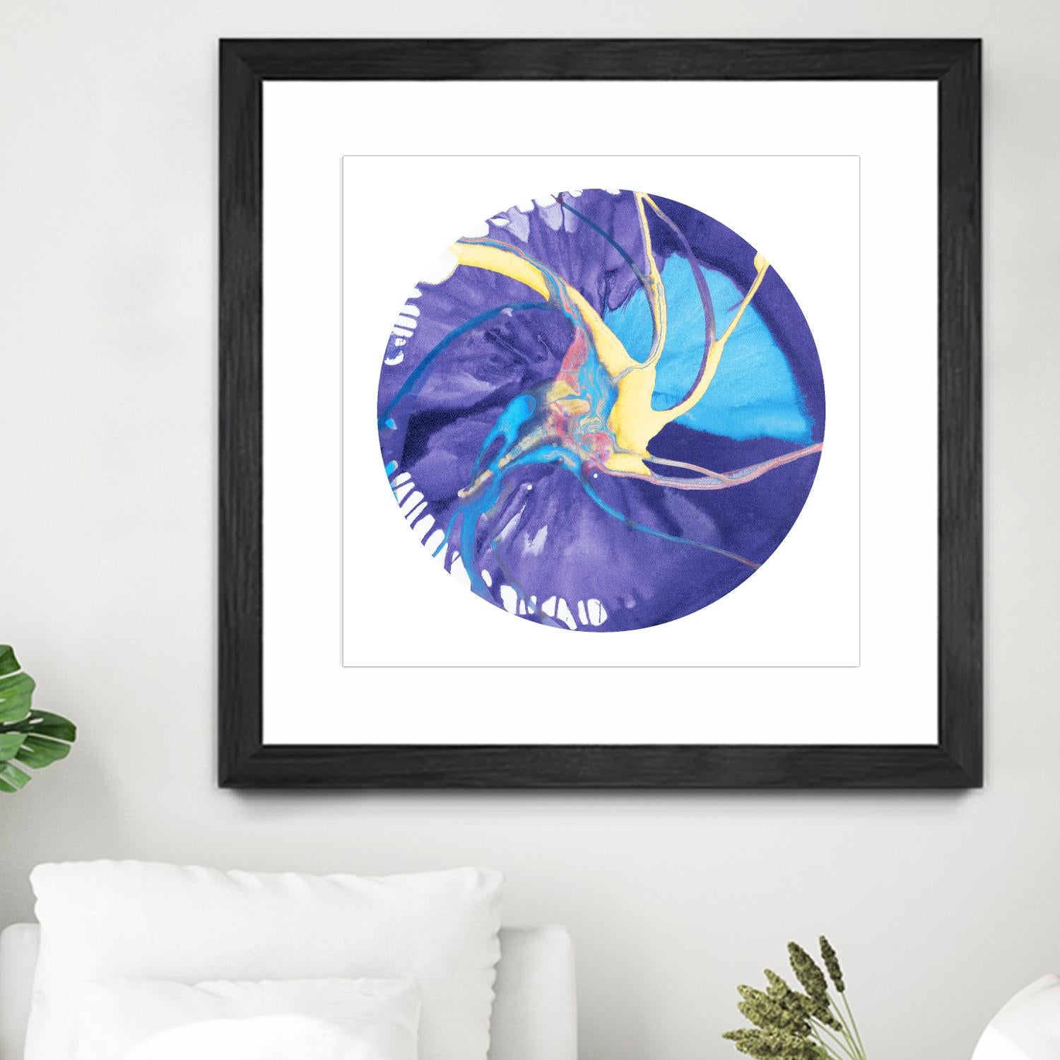 Spin Art 26 by Kyle Goderwis on GIANT ART - green abstract