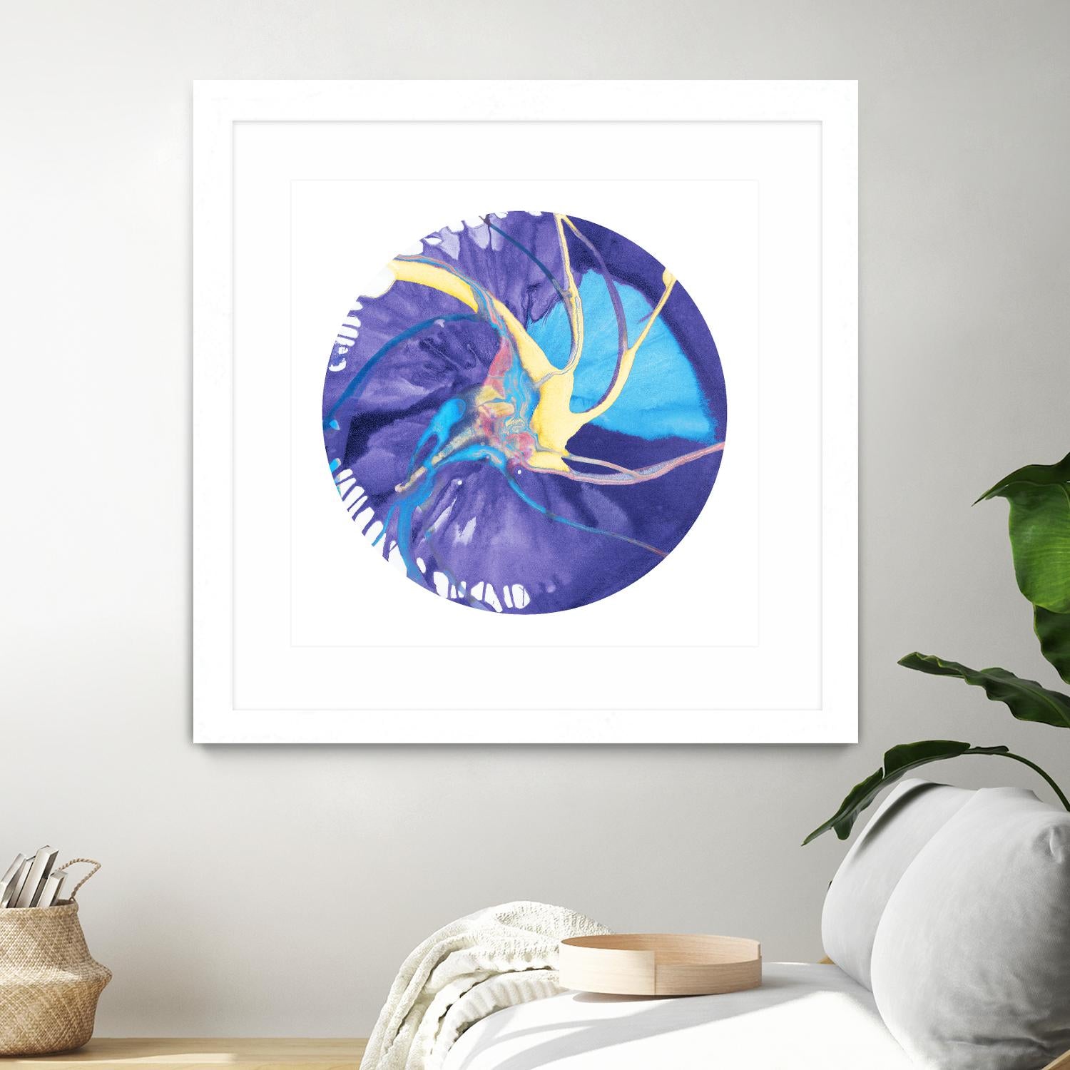 Spin Art 26 by Kyle Goderwis on GIANT ART - green abstract