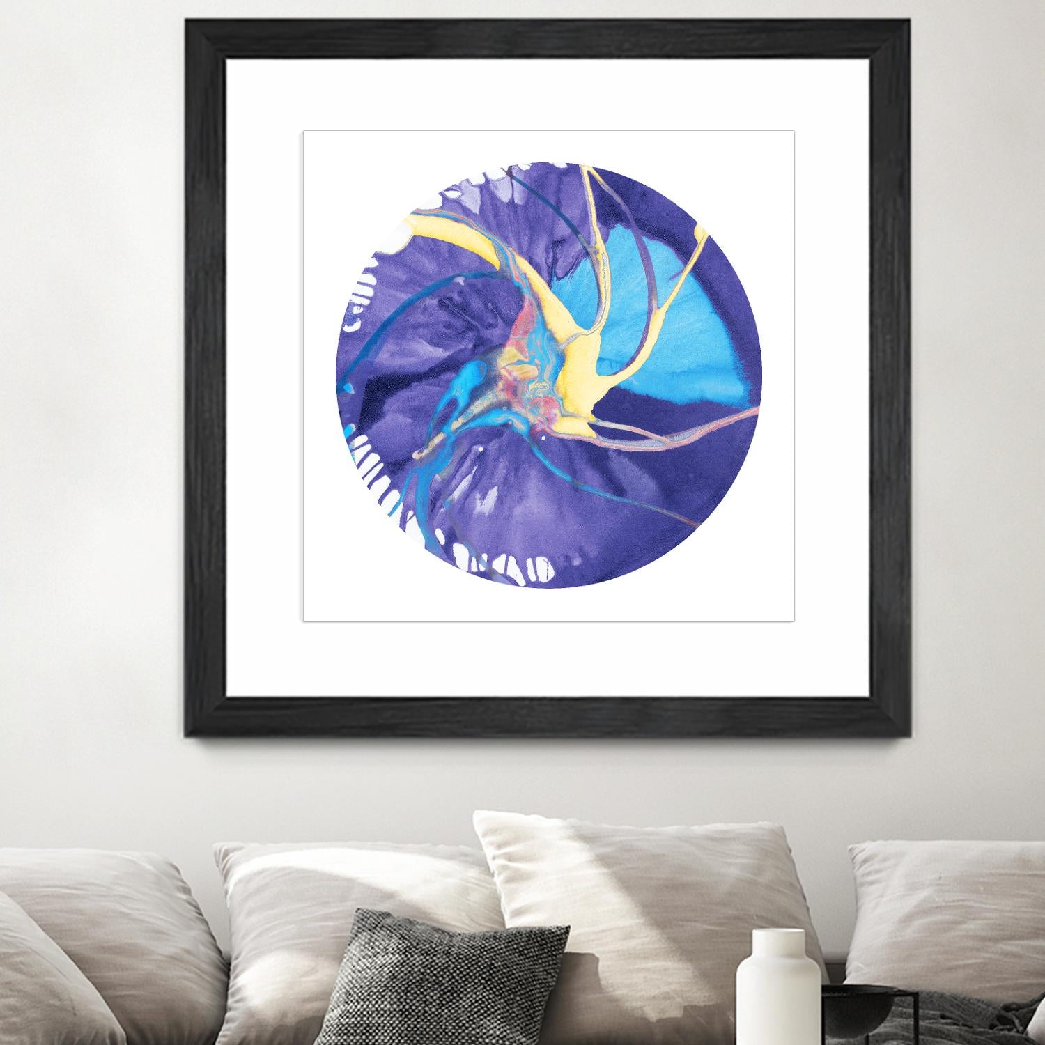 Spin Art 26 by Kyle Goderwis on GIANT ART - green abstract