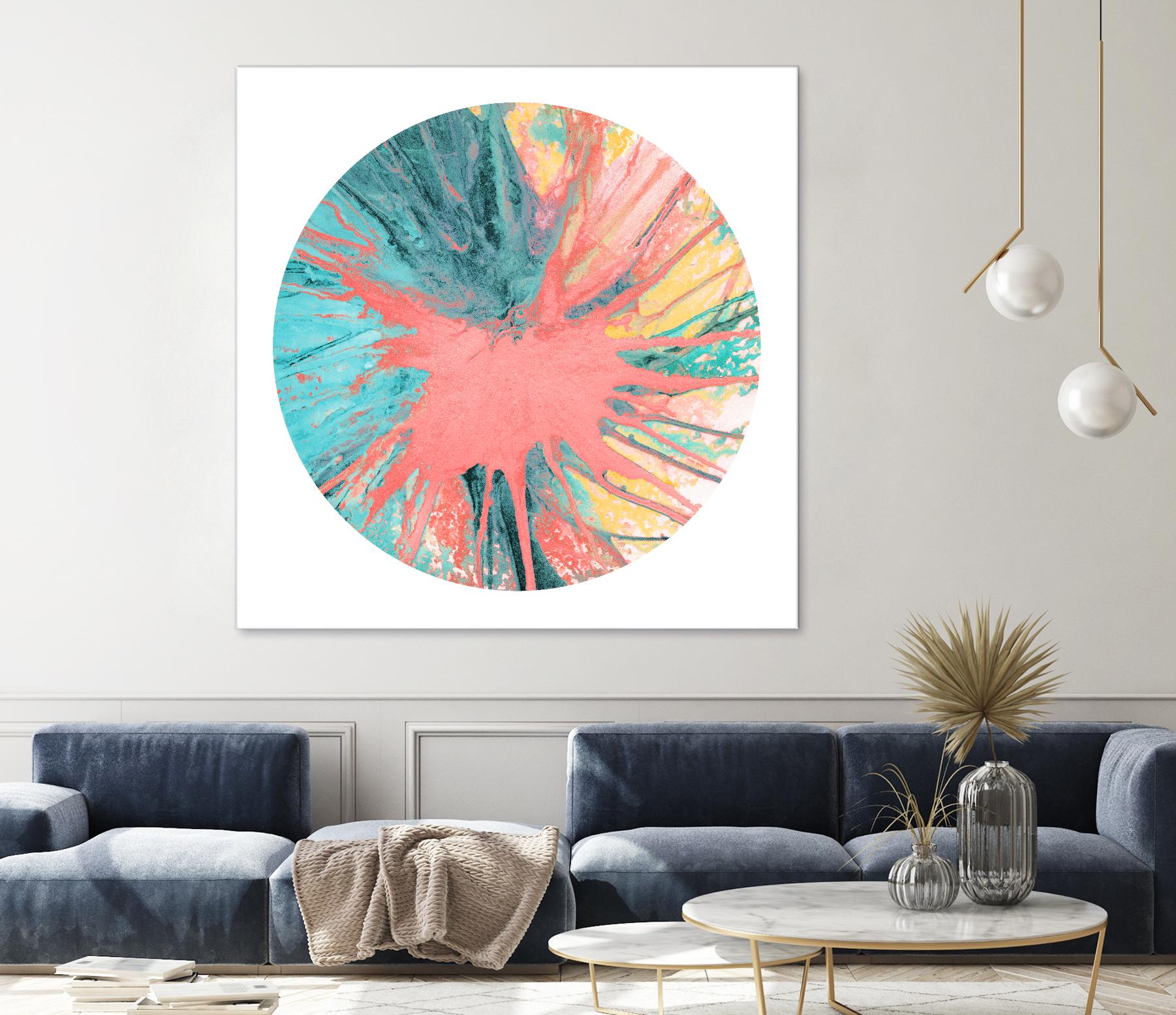 Spin Art 28 by Kyle Goderwis on GIANT ART - pink abstract