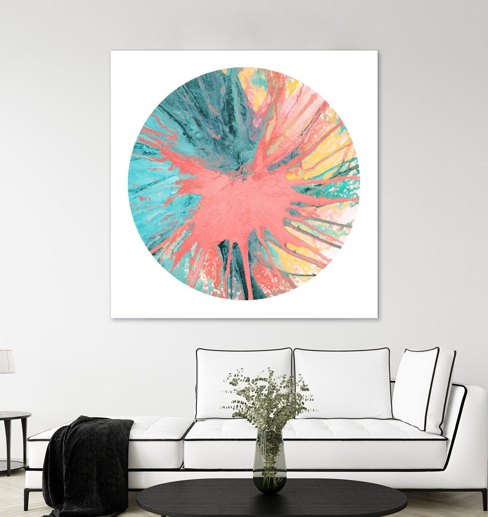 Spin Art 28 by Kyle Goderwis on GIANT ART - pink abstract
