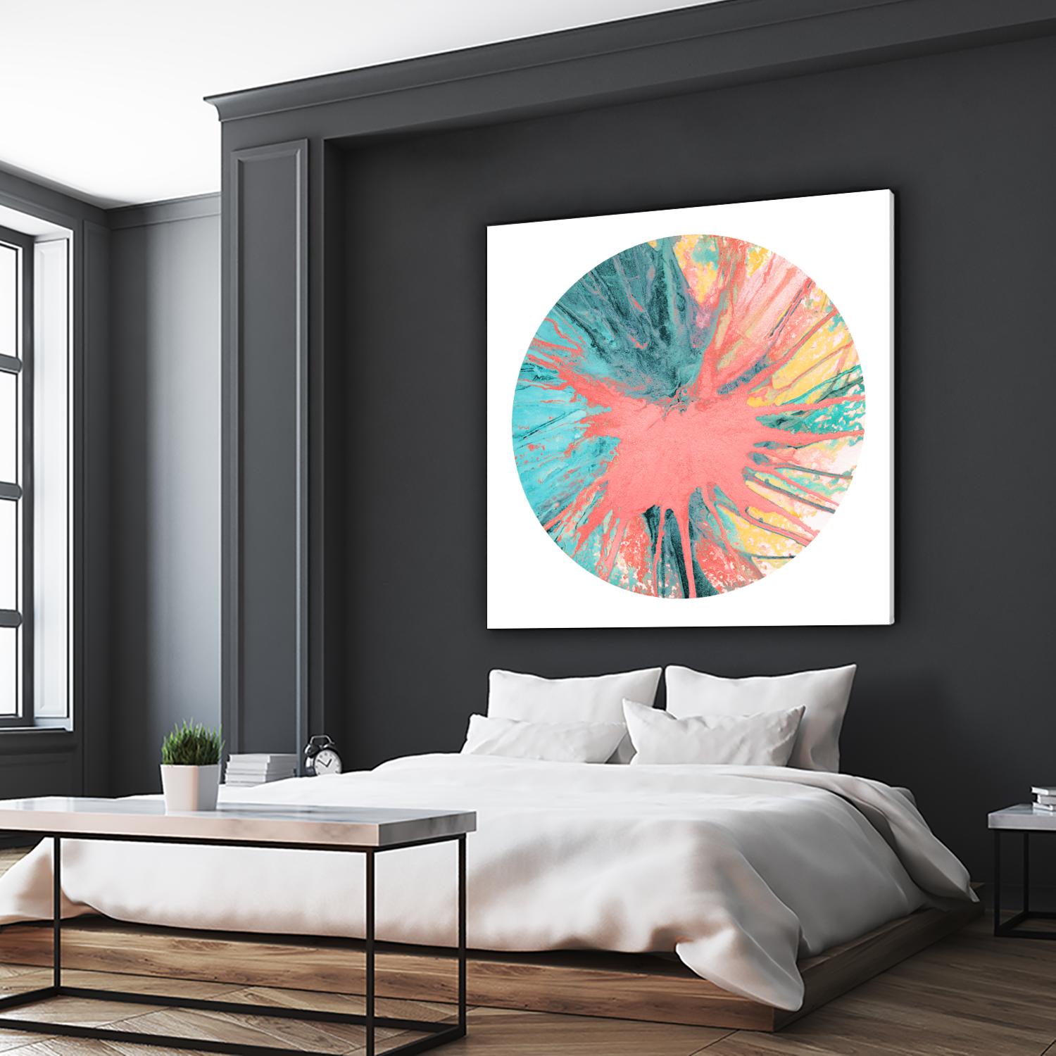 Spin Art 28 by Kyle Goderwis on GIANT ART - pink abstract