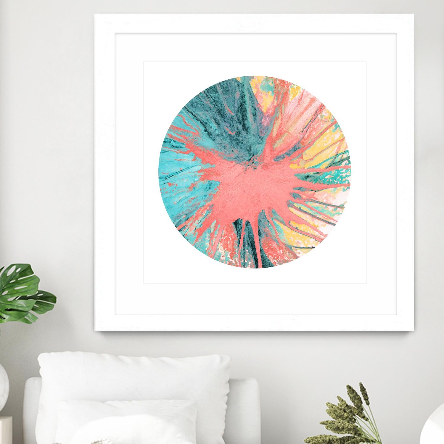 Spin Art 28 by Kyle Goderwis on GIANT ART - pink abstract