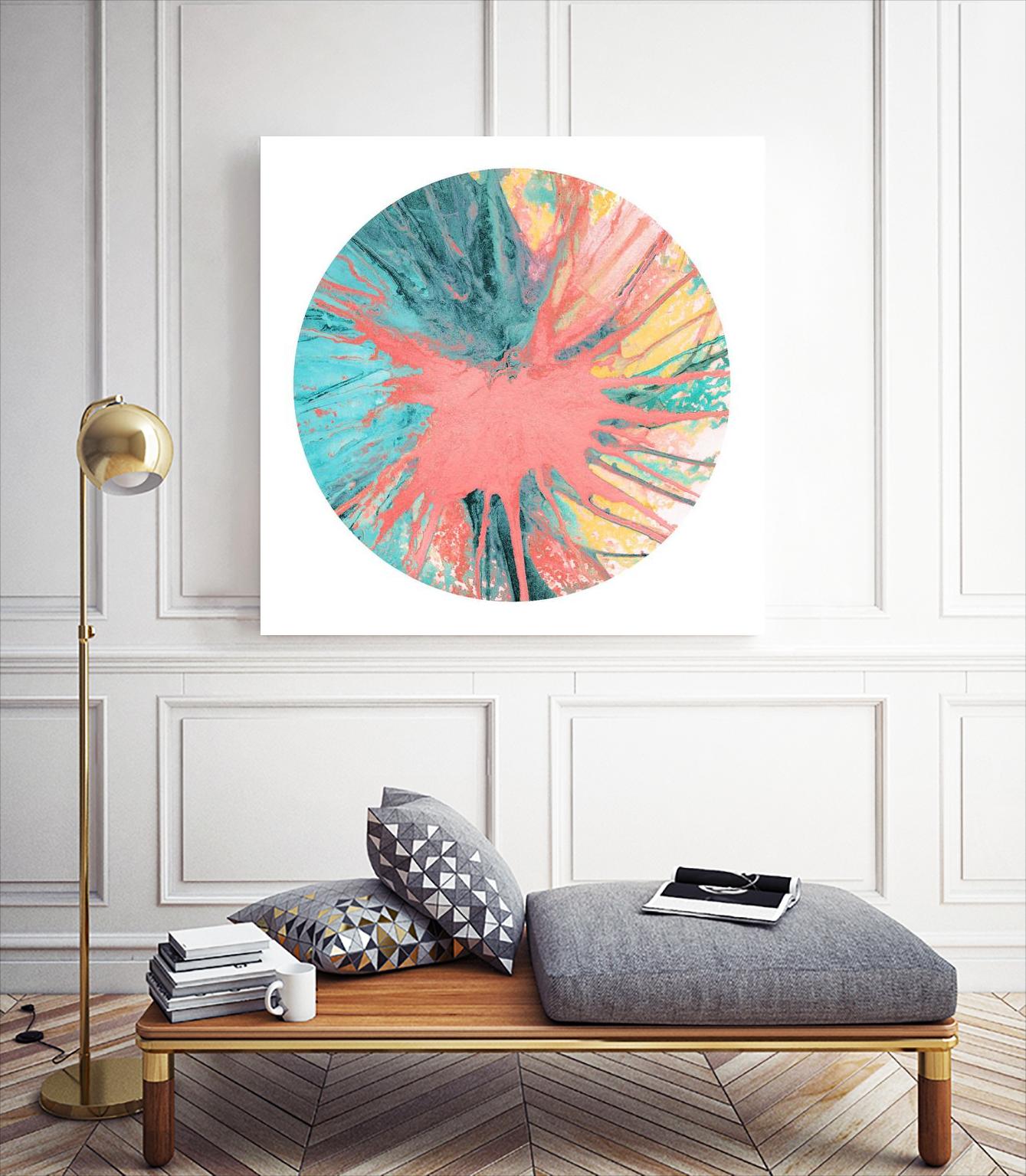 Spin Art 28 by Kyle Goderwis on GIANT ART - pink abstract