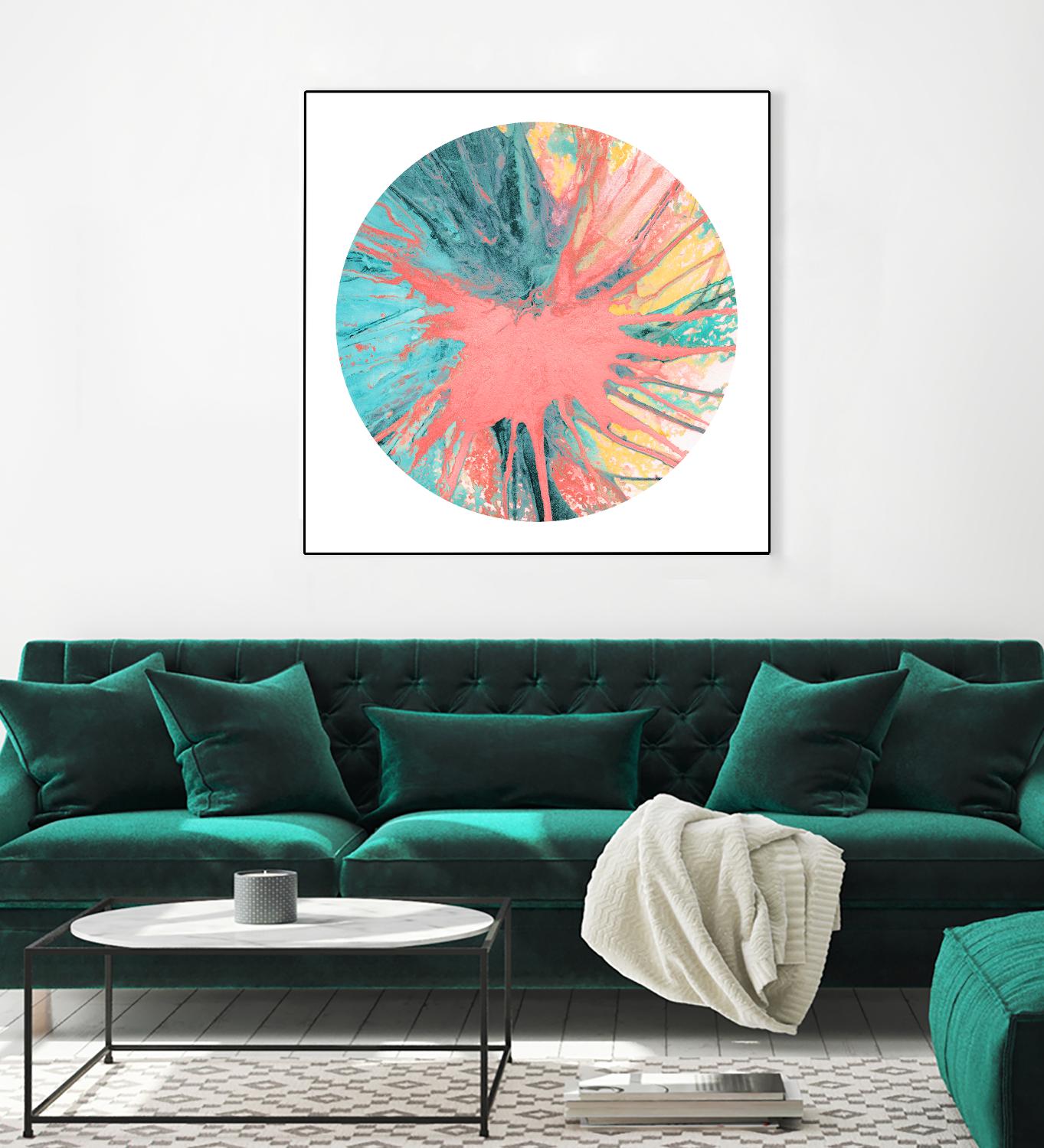 Spin Art 28 by Kyle Goderwis on GIANT ART - pink abstract