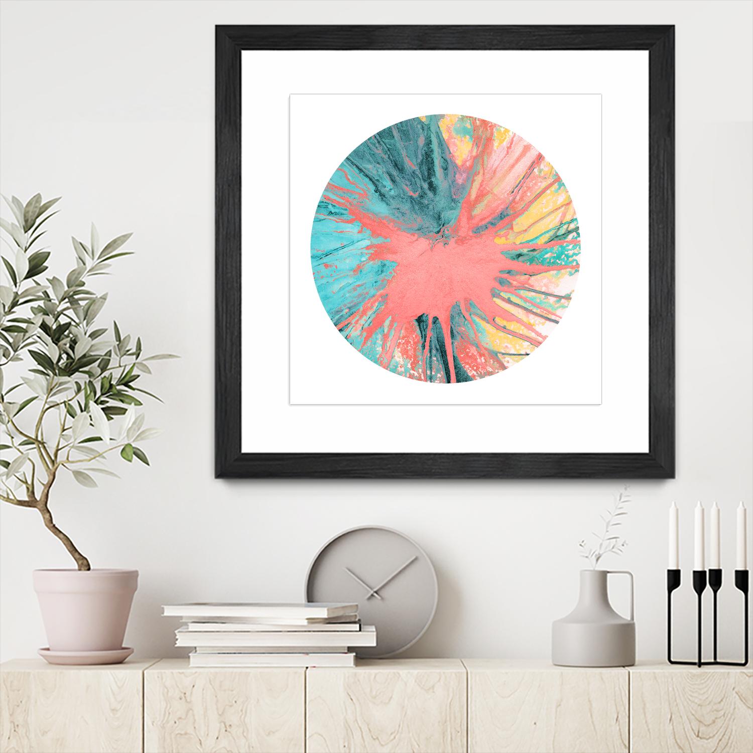 Spin Art 28 by Kyle Goderwis on GIANT ART - pink abstract