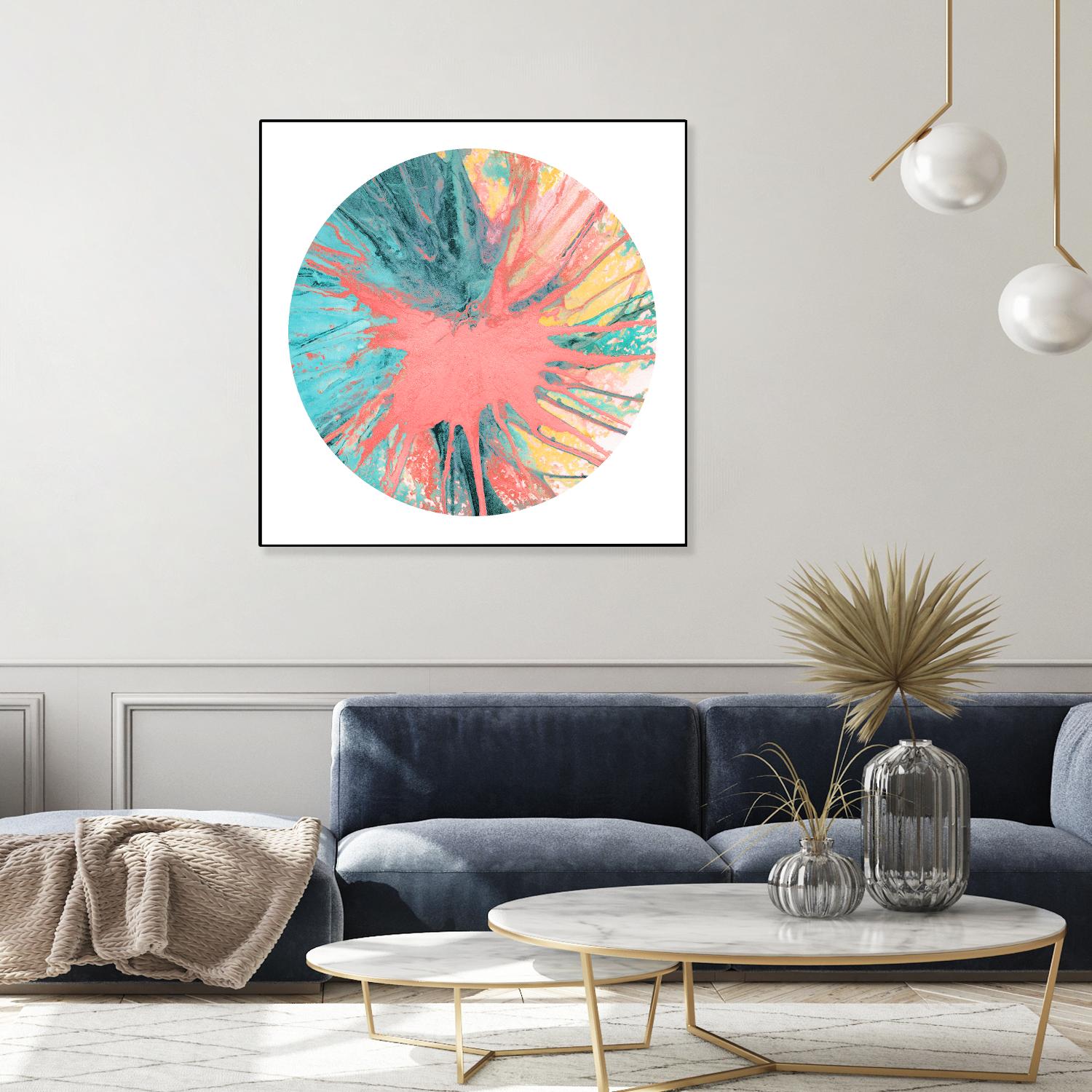 Spin Art 28 by Kyle Goderwis on GIANT ART - pink abstract