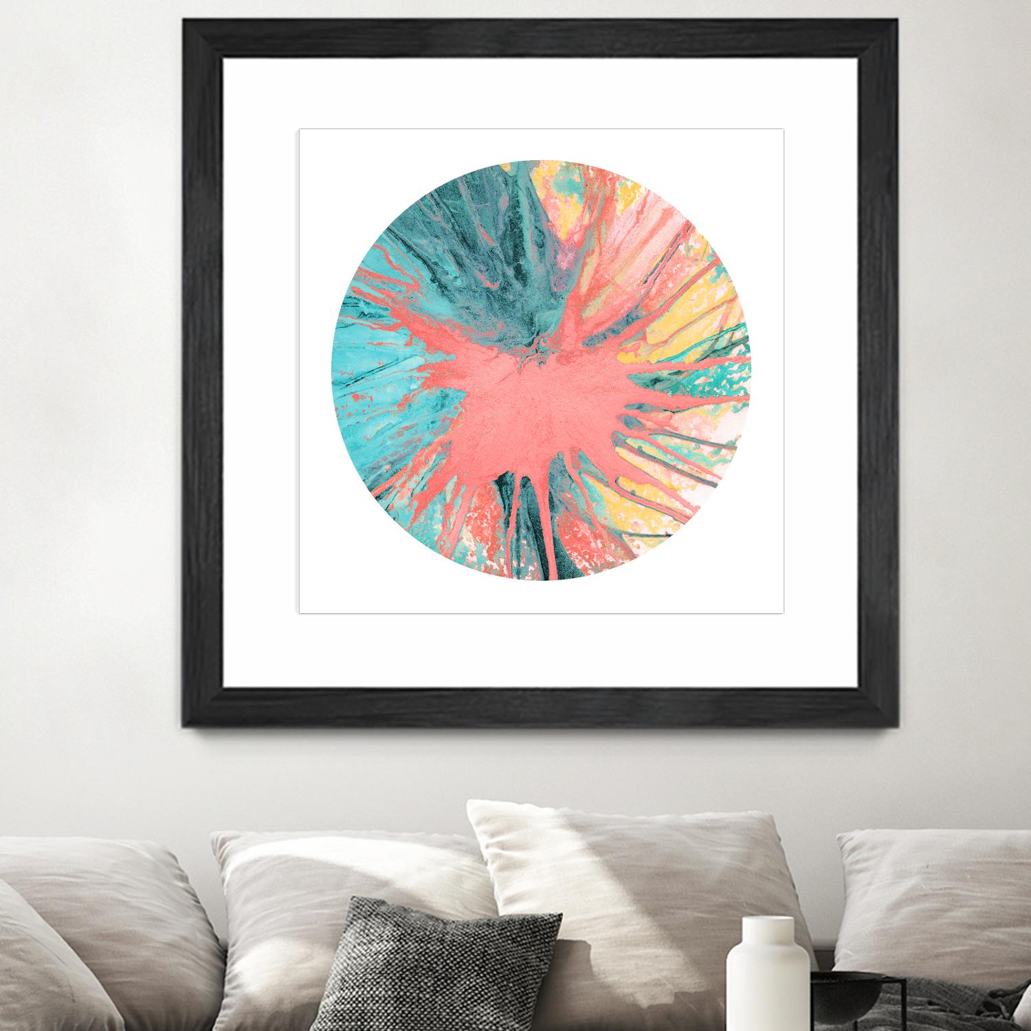 Spin Art 28 by Kyle Goderwis on GIANT ART - pink abstract