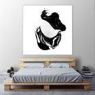 Polished in Burgundy-recolor by THE Studio on GIANT ART - purple abstract