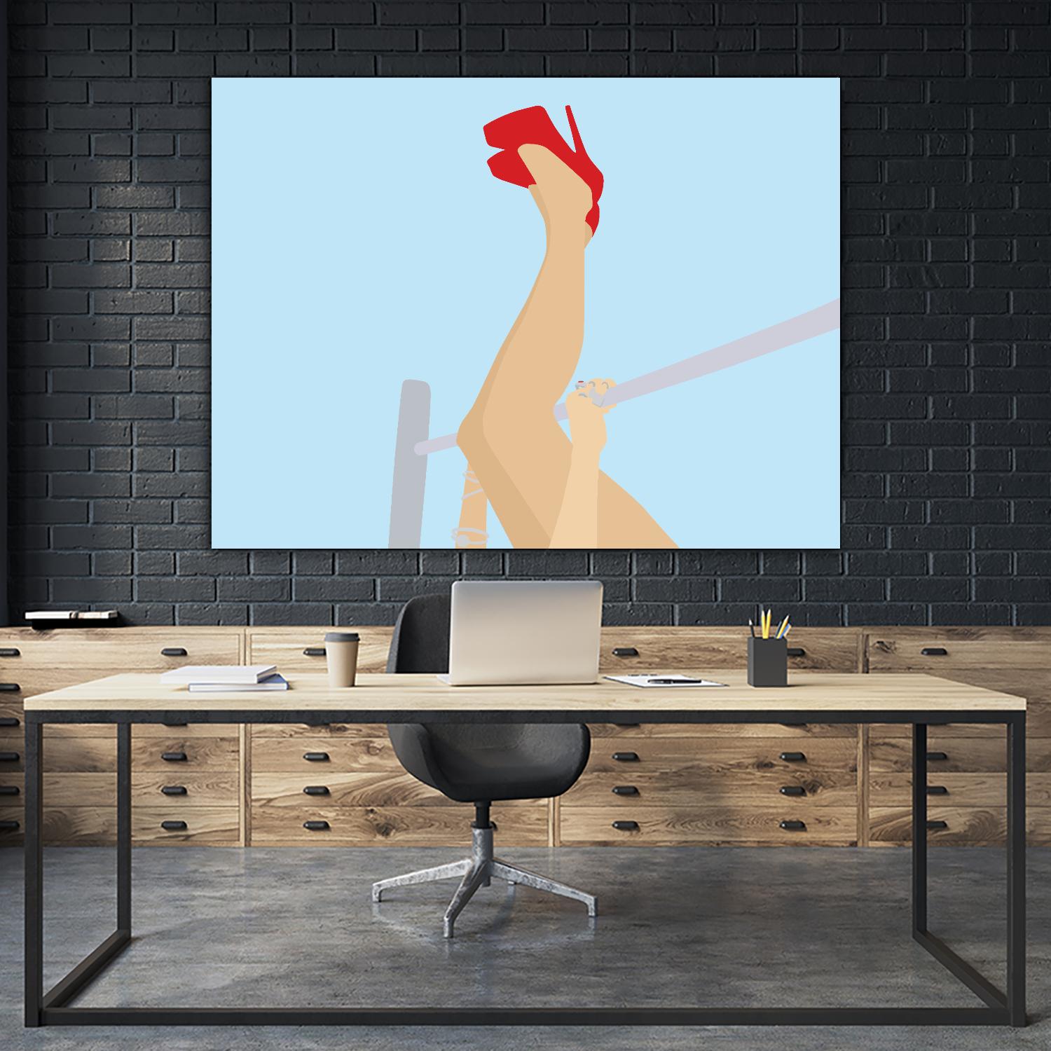 Head Over Heels by Eric Scheib on GIANT ART - grey contemporary