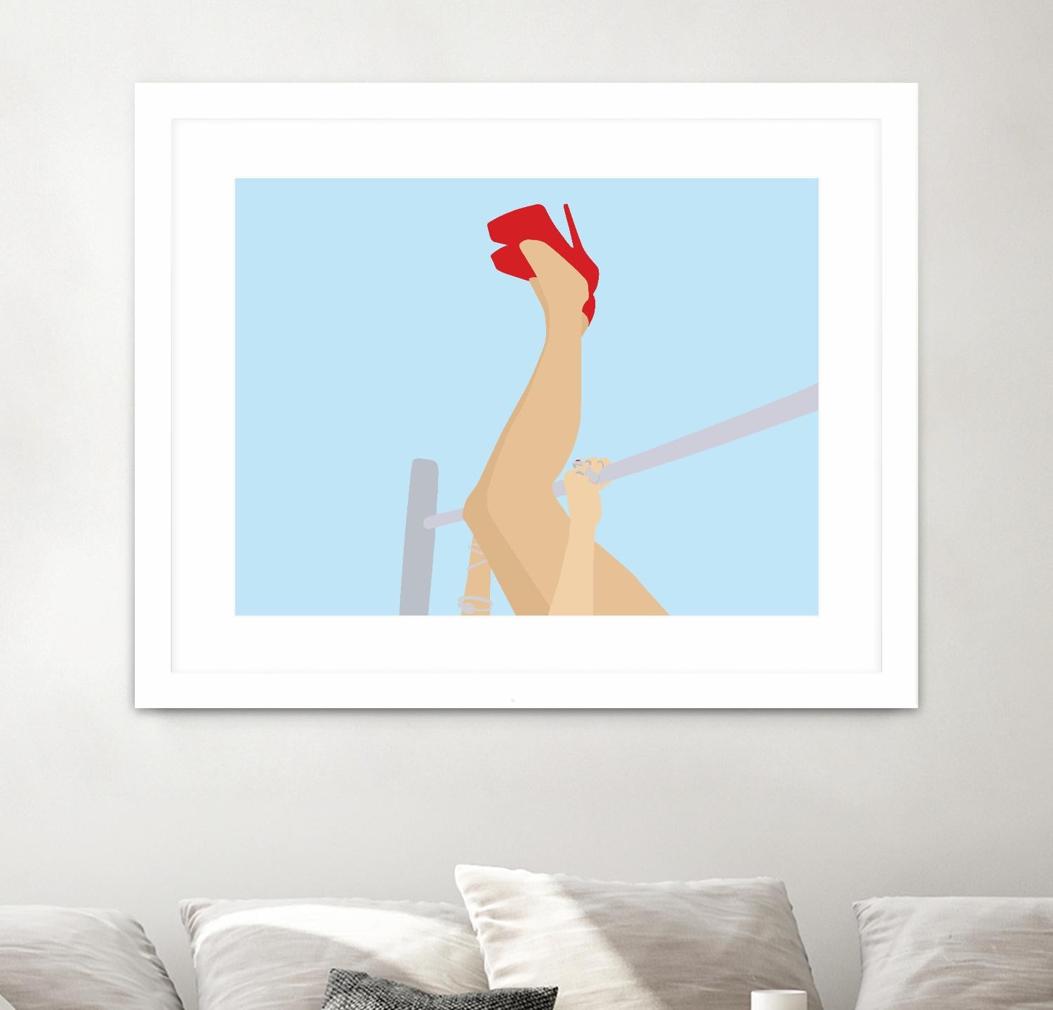 Head Over Heels by Eric Scheib on GIANT ART - grey contemporary