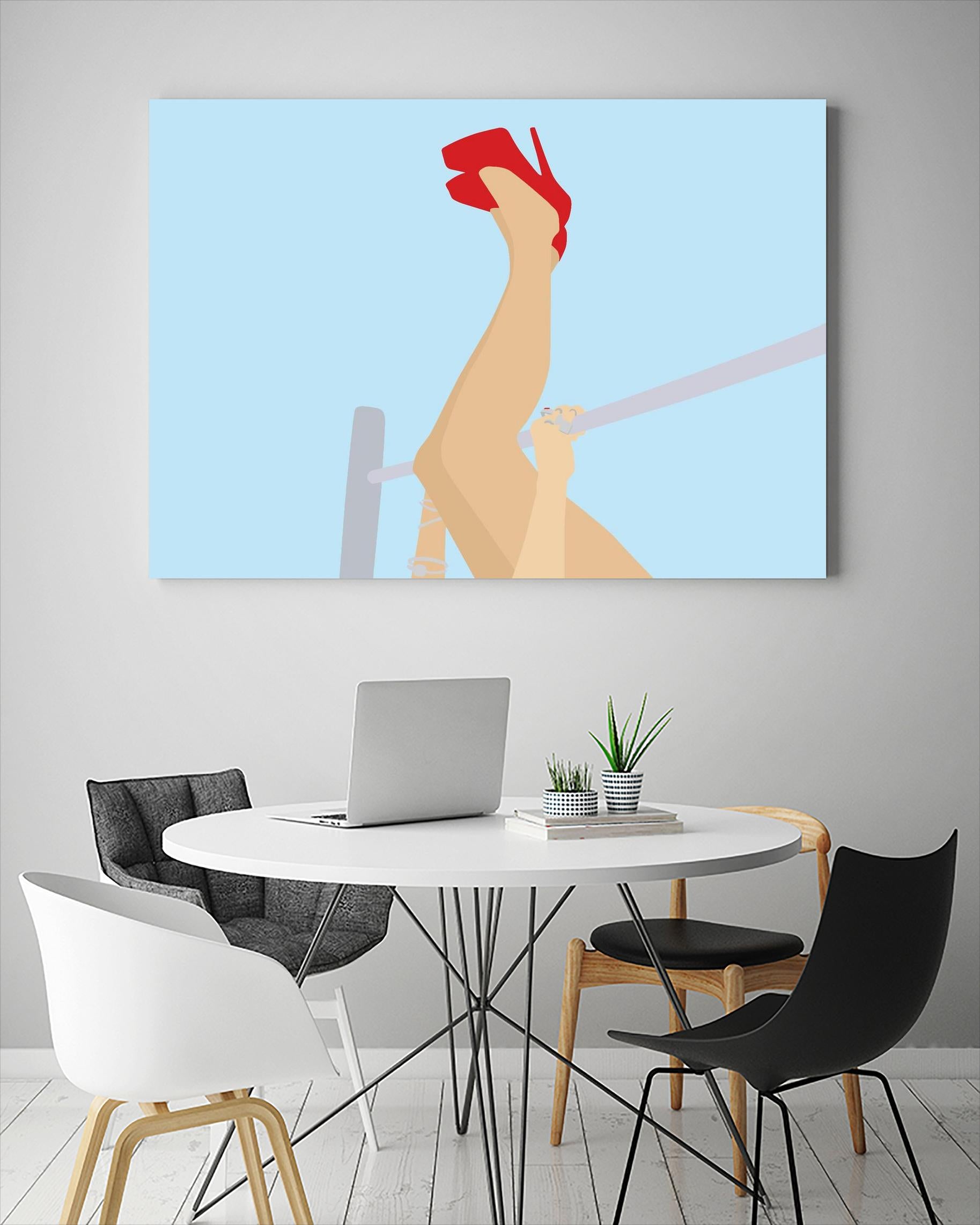 Head Over Heels by Eric Scheib on GIANT ART - grey contemporary