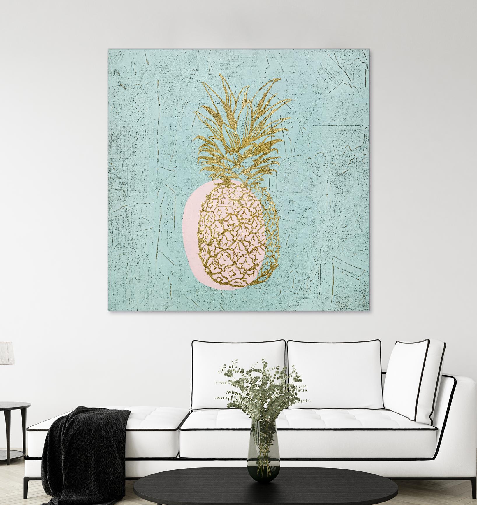 Golden Pineapple by Stefano Altamura on GIANT ART - gold still life