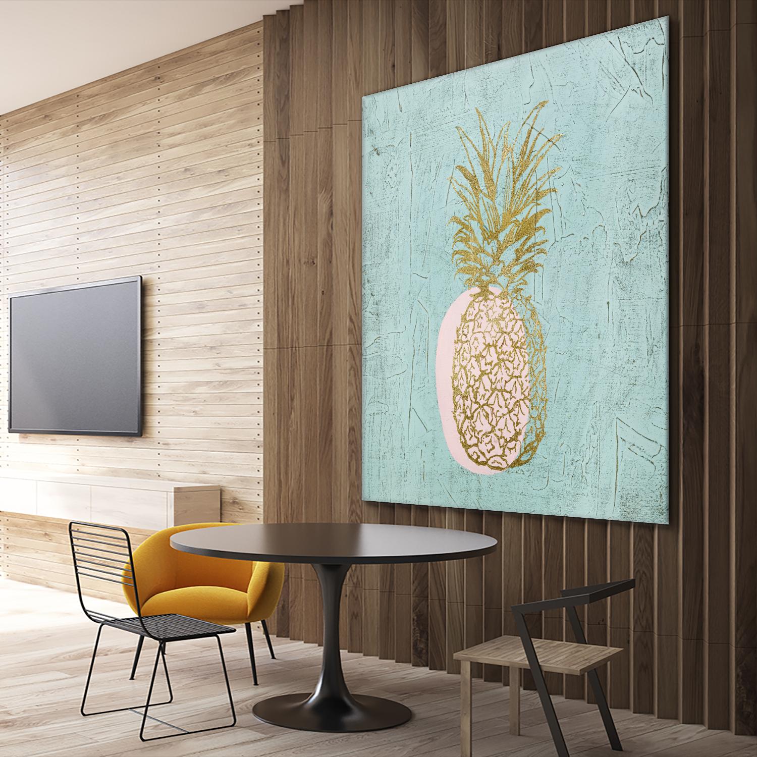 Golden Pineapple by Stefano Altamura on GIANT ART - gold still life