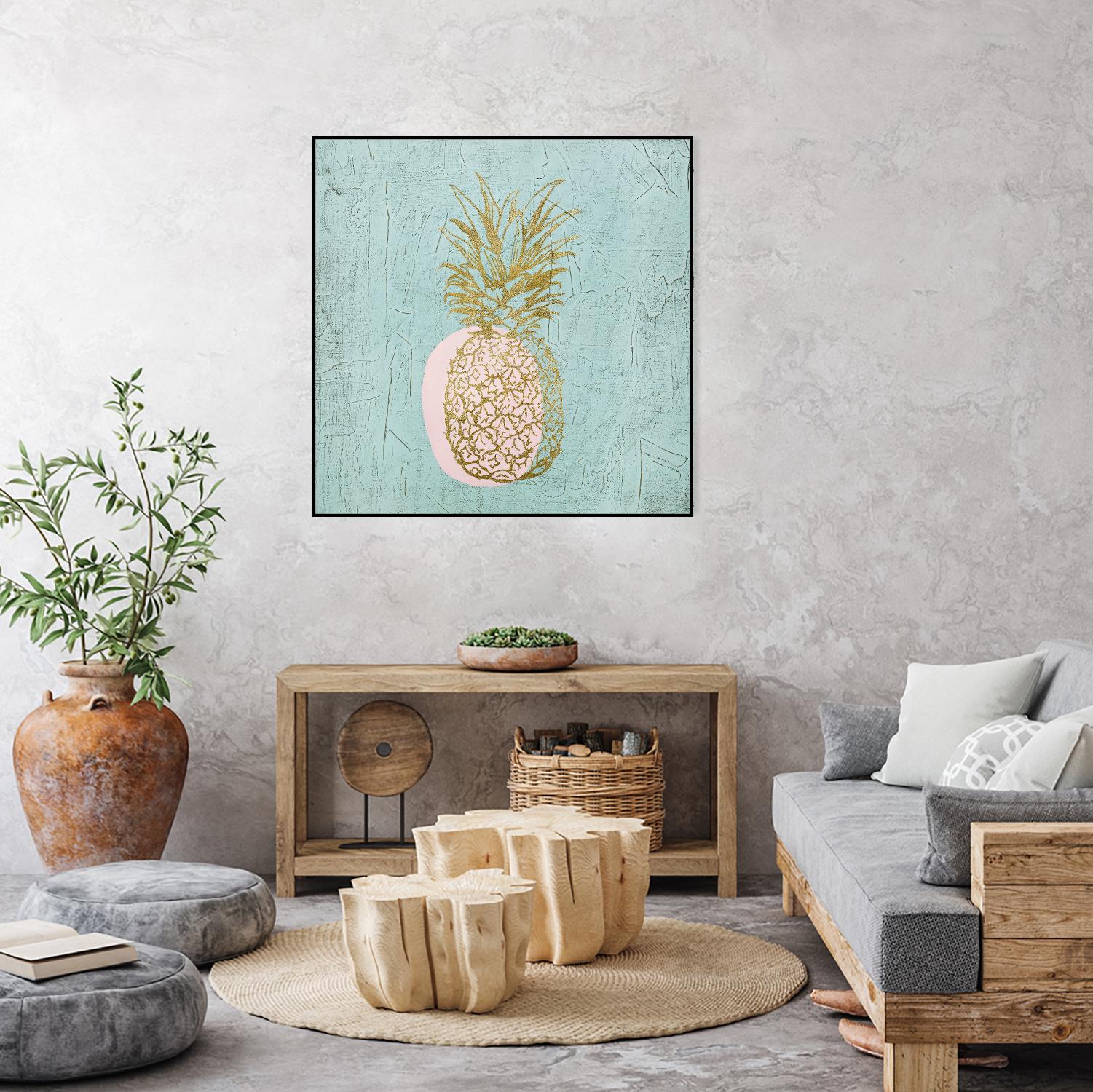 Golden Pineapple by Stefano Altamura on GIANT ART - gold still life