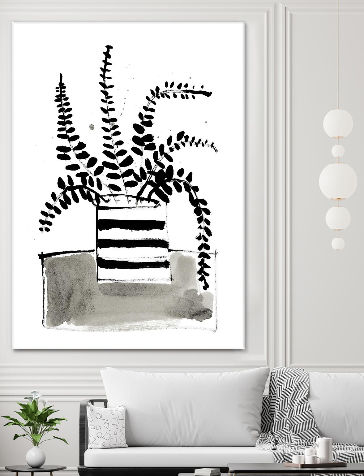 Fresh Flowers 2 by PC Ngo on GIANT ART - black still life