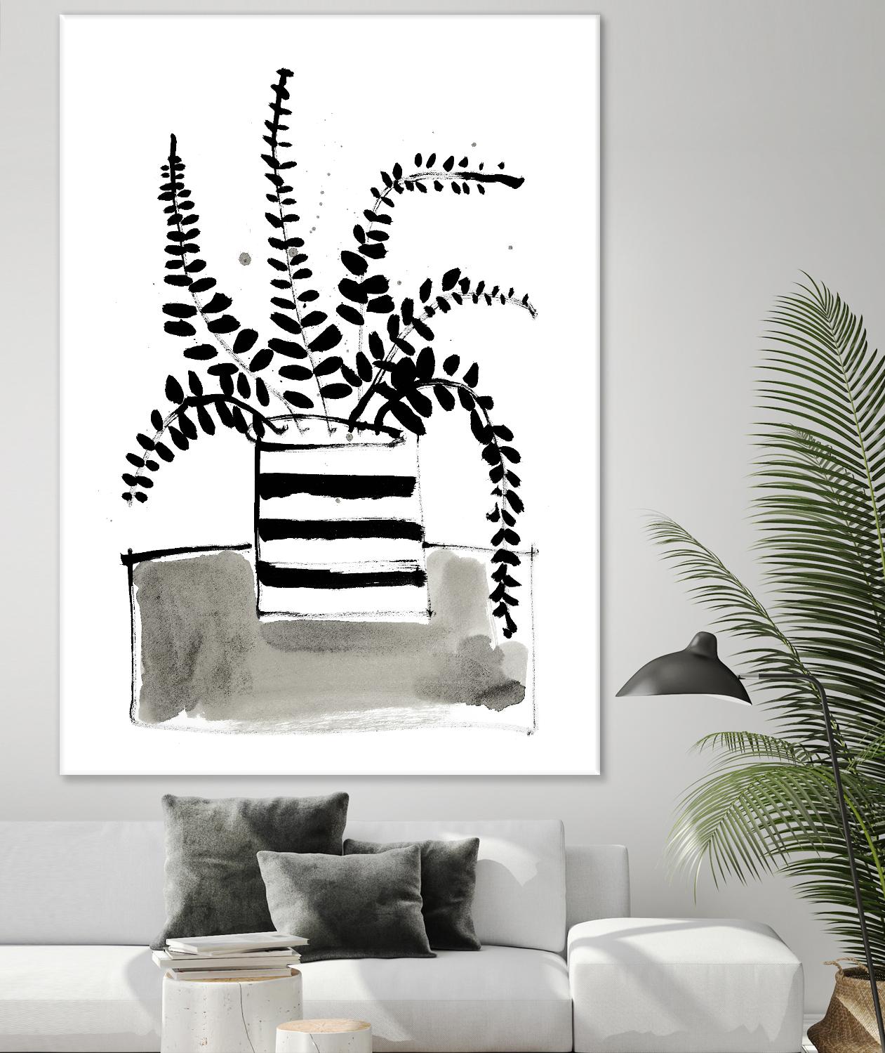 Fresh Flowers 2 by PC Ngo on GIANT ART - black still life