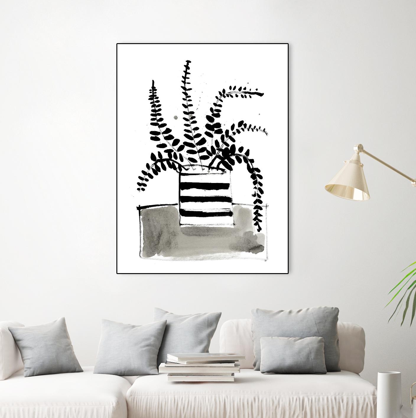 Fresh Flowers 2 by PC Ngo on GIANT ART - black still life