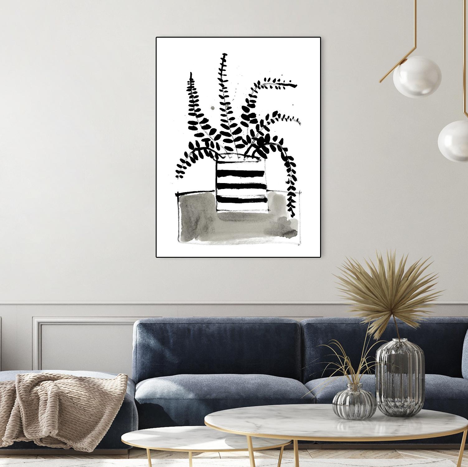 Fresh Flowers 2 by PC Ngo on GIANT ART - black still life