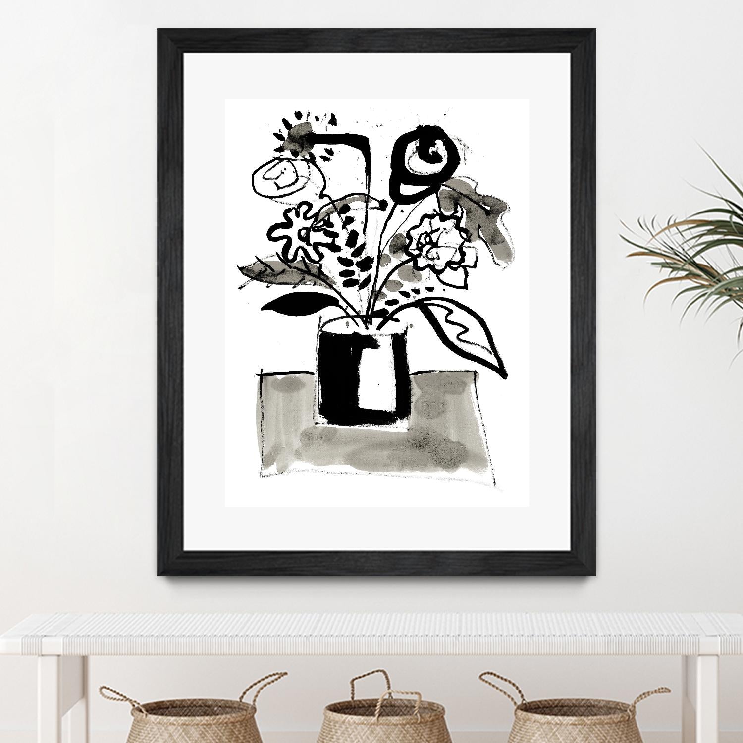 Fresh Flowers 4 by PC Ngo on GIANT ART - black still life