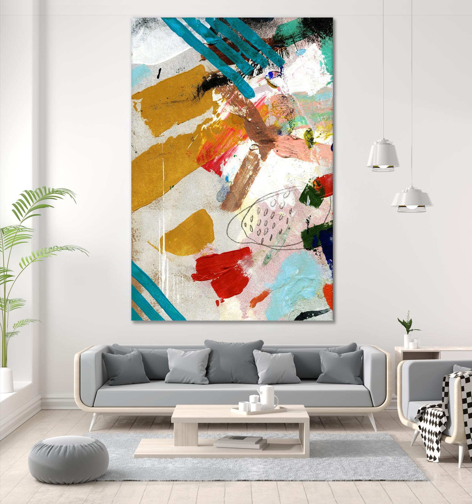 Palette 1 by Stefano Altamura on GIANT ART - turquoise abstract