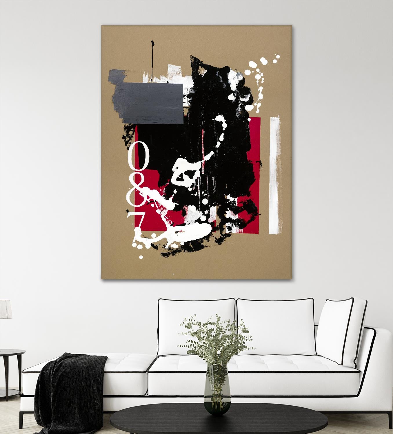 Zero Series No. 087 by Emma Jones on GIANT ART - red abstract