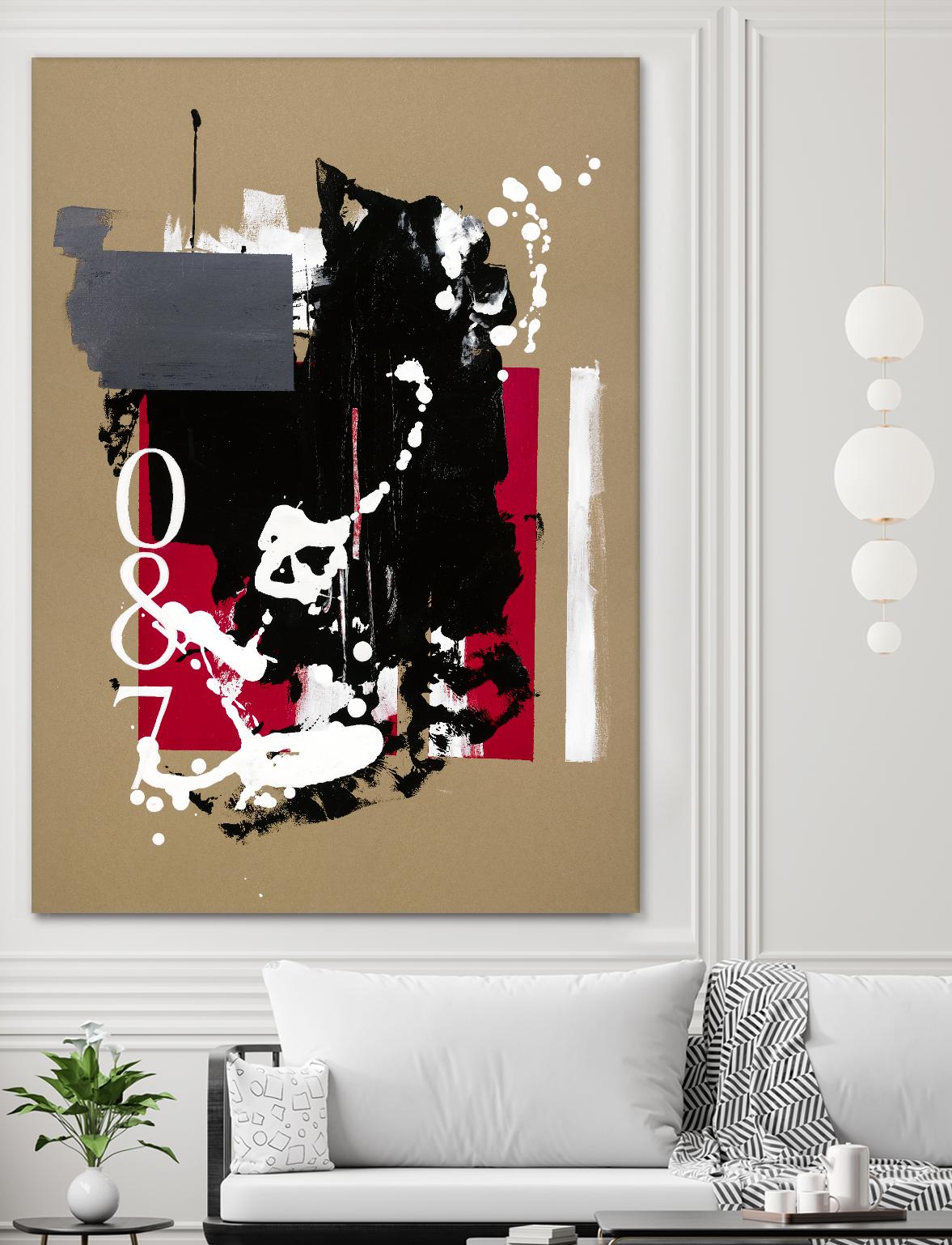 Zero Series No. 087 by Emma Jones on GIANT ART - red abstract