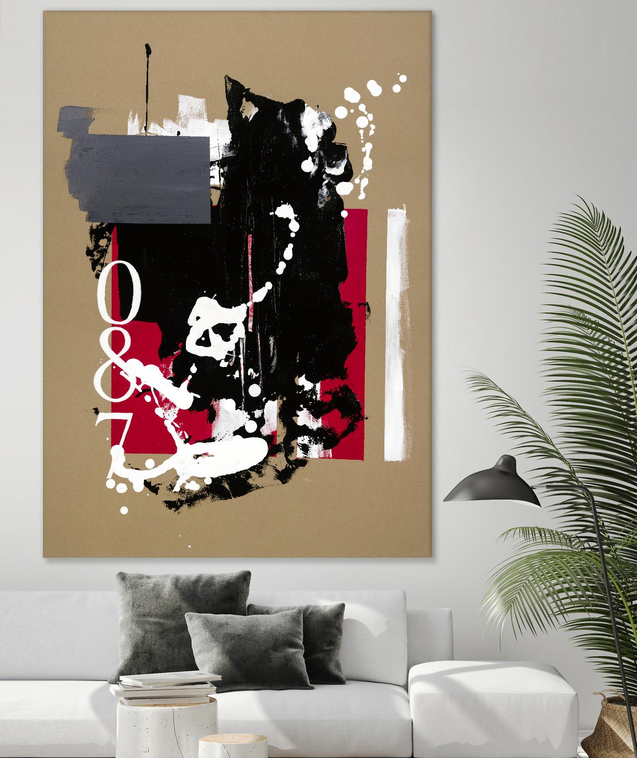 Zero Series No. 087 by Emma Jones on GIANT ART - red abstract