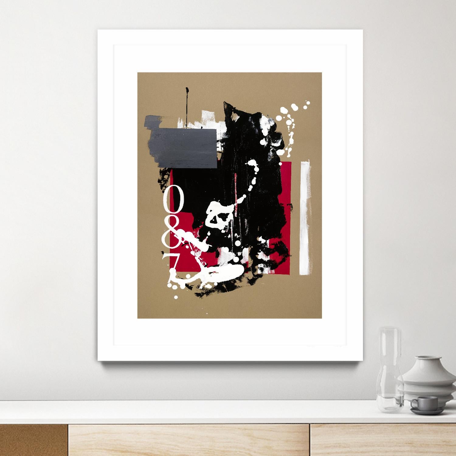 Zero Series No. 087 by Emma Jones on GIANT ART - red abstract