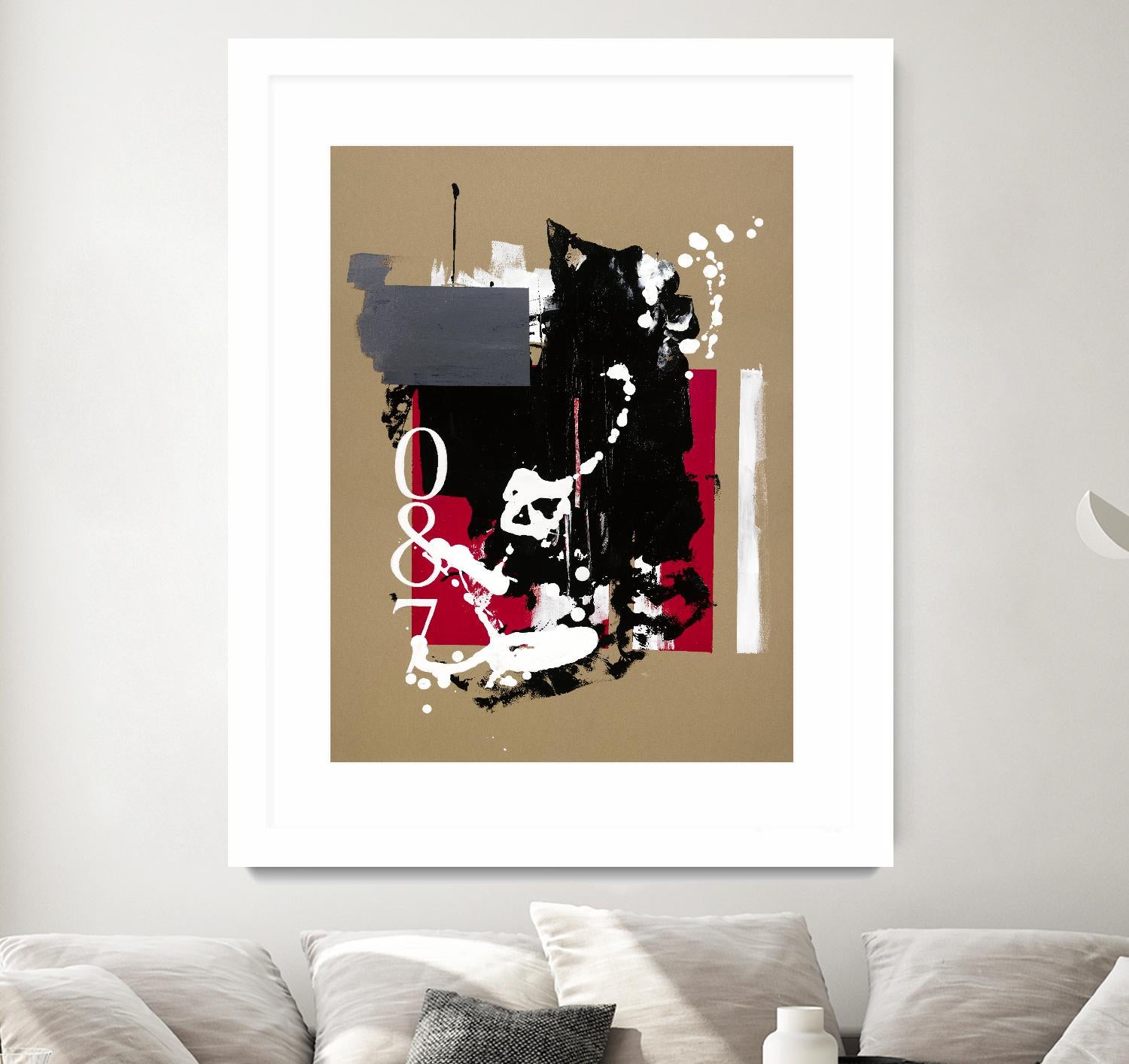 Zero Series No. 087 by Emma Jones on GIANT ART - red abstract