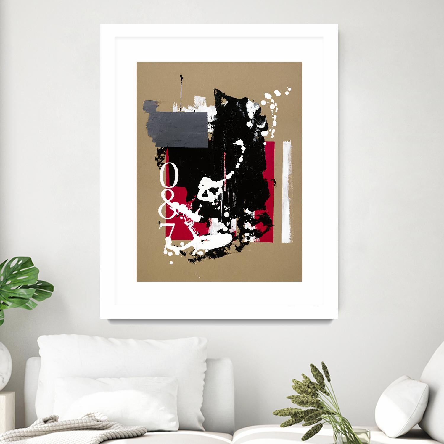 Zero Series No. 087 by Emma Jones on GIANT ART - red abstract