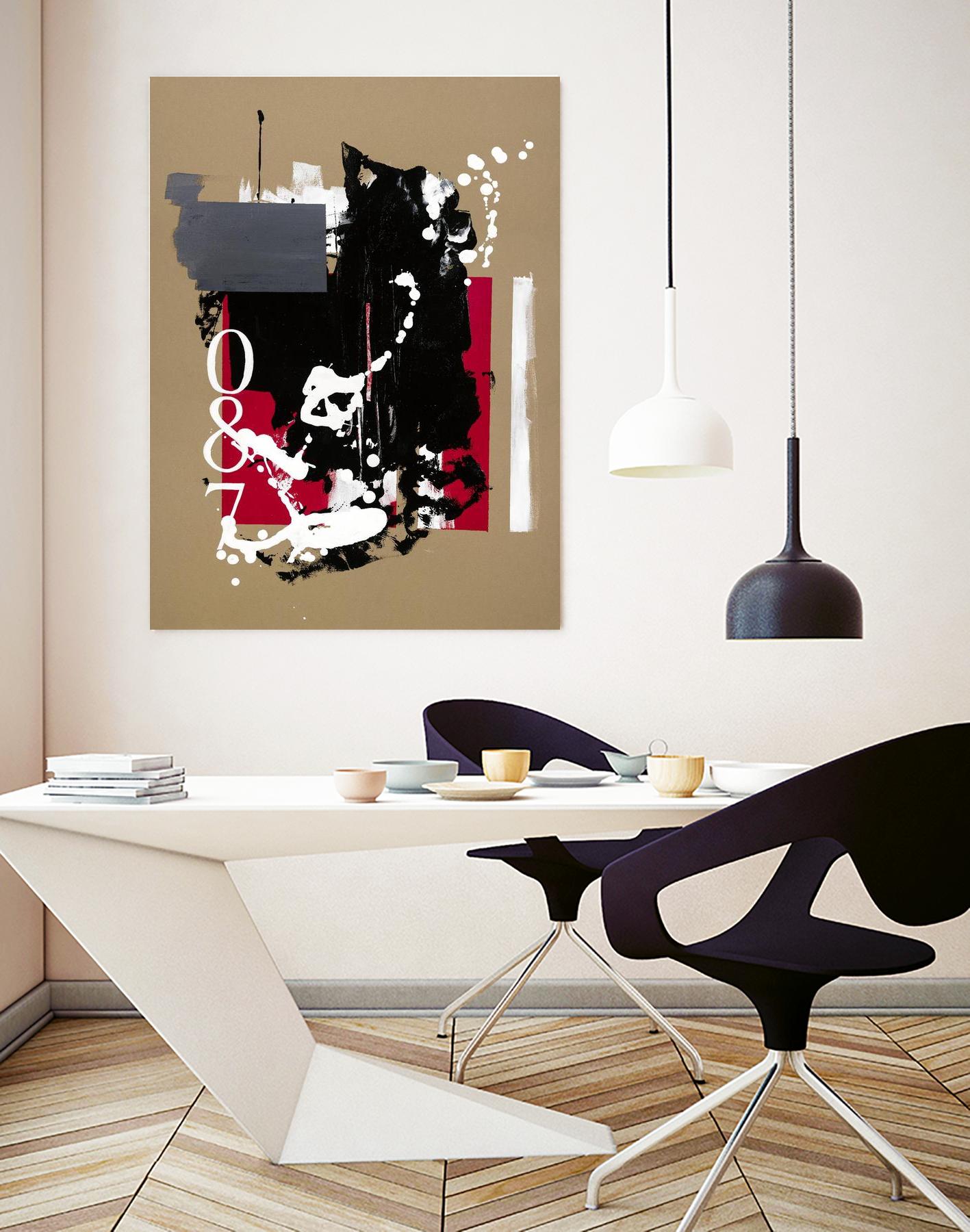 Zero Series No. 087 by Emma Jones on GIANT ART - red abstract