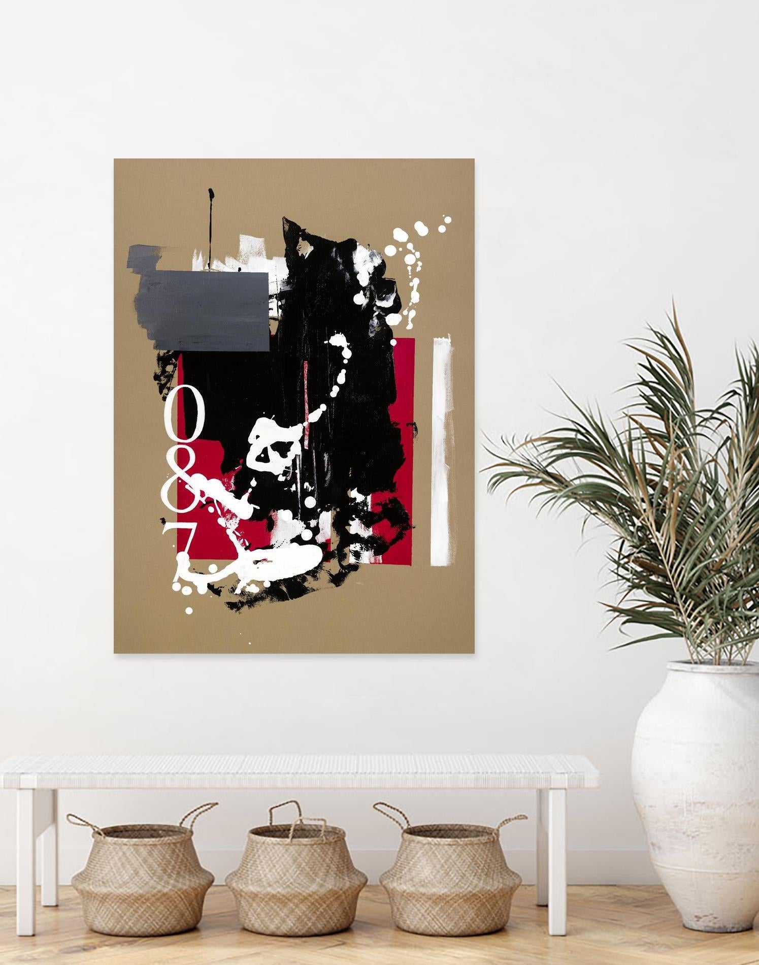 Zero Series No. 087 by Emma Jones on GIANT ART - red abstract