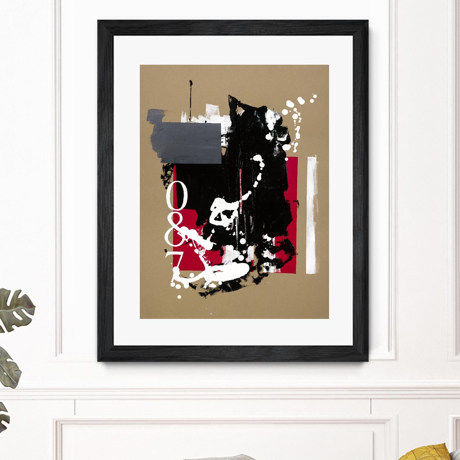 Zero Series No. 087 by Emma Jones on GIANT ART - red abstract