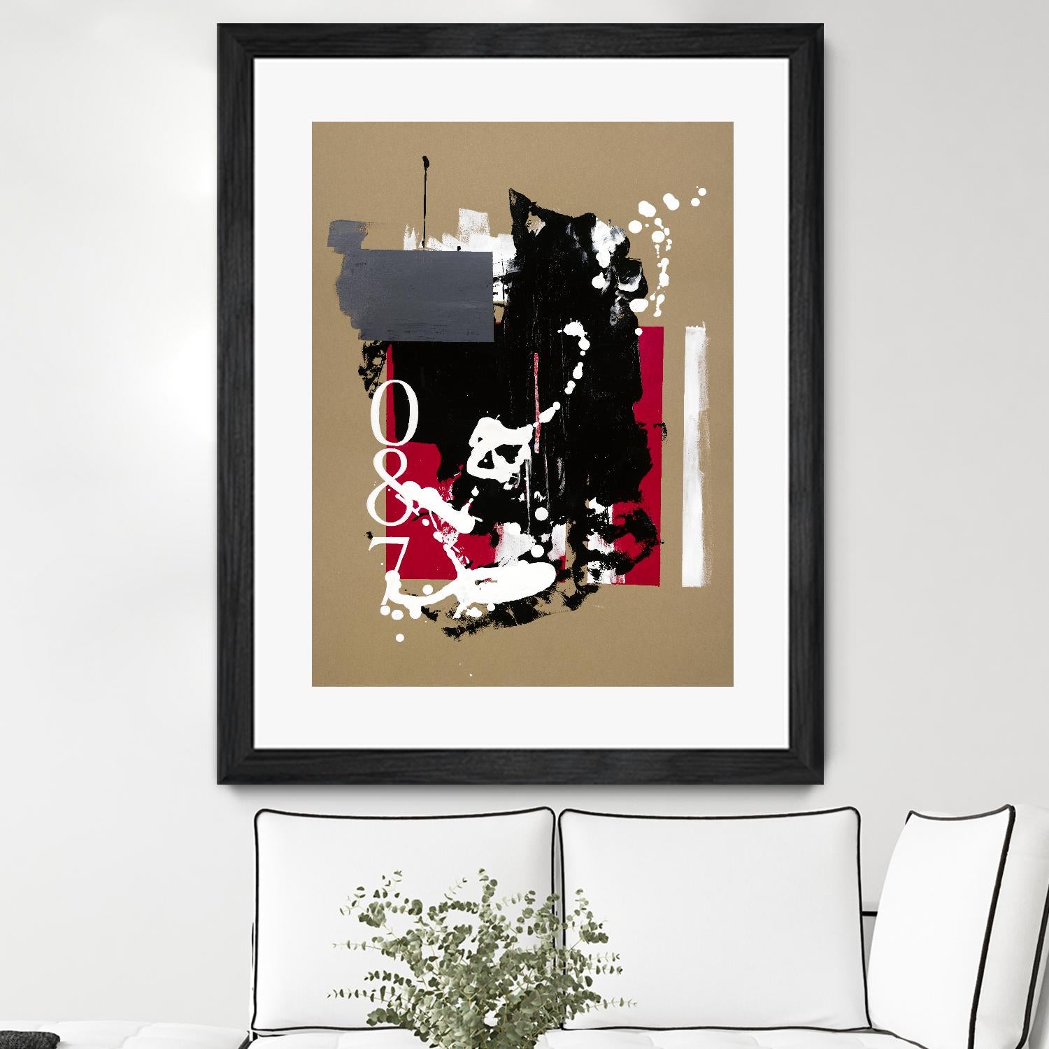 Zero Series No. 087 by Emma Jones on GIANT ART - red abstract