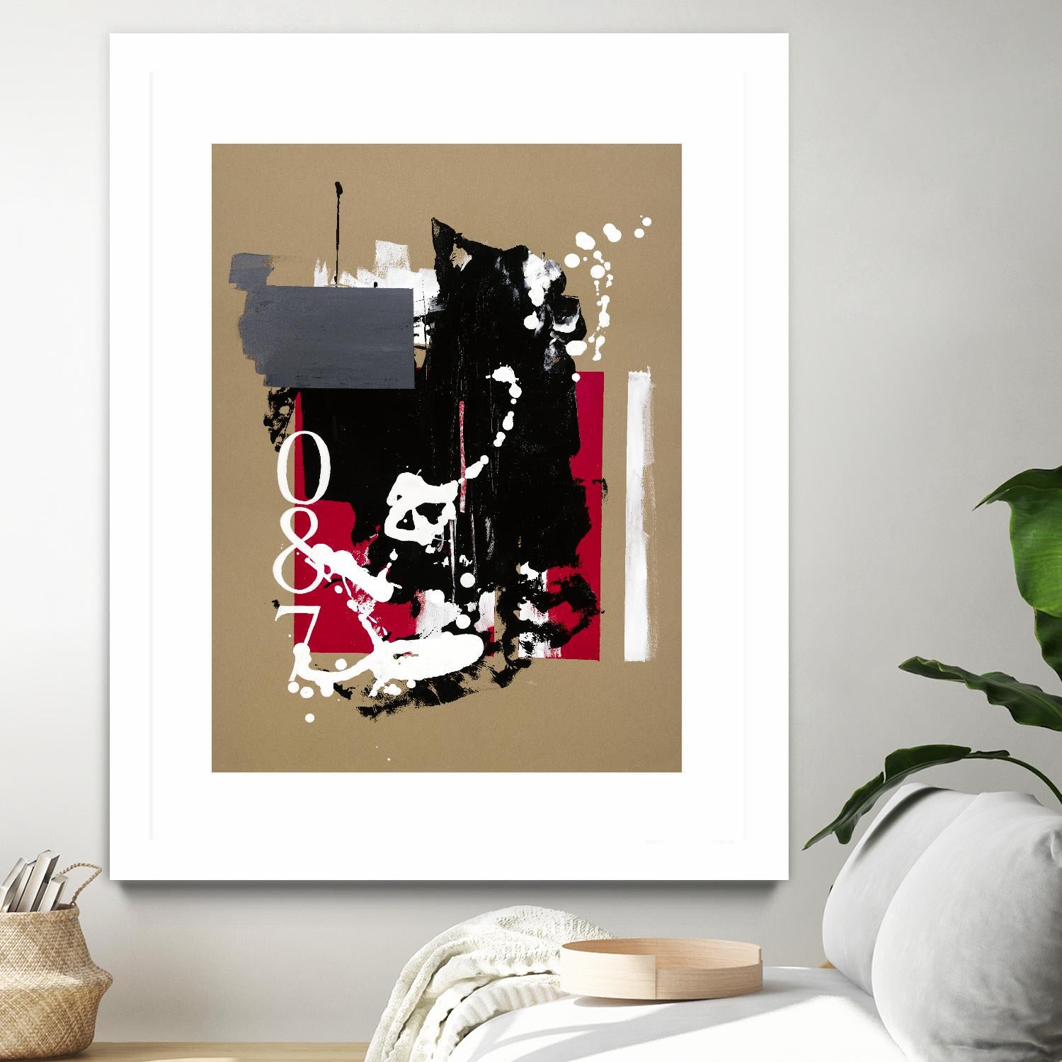 Zero Series No. 087 by Emma Jones on GIANT ART - red abstract