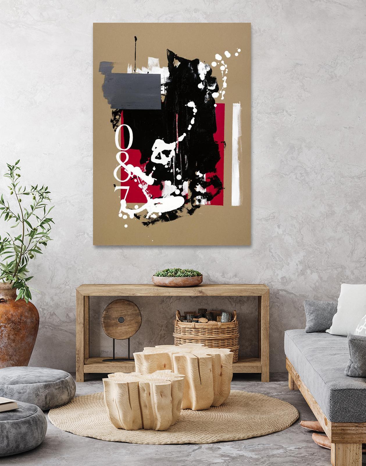 Zero Series No. 087 by Emma Jones on GIANT ART - red abstract