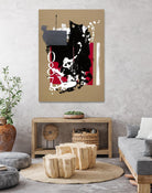 Zero Series No. 087 by Emma Jones on GIANT ART - red abstract