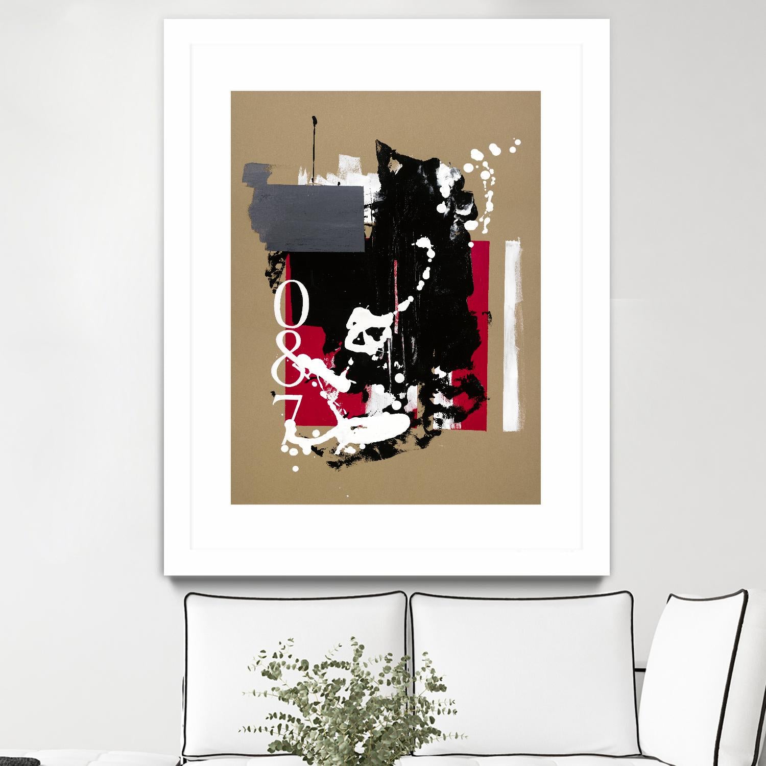 Zero Series No. 087 by Emma Jones on GIANT ART - red abstract