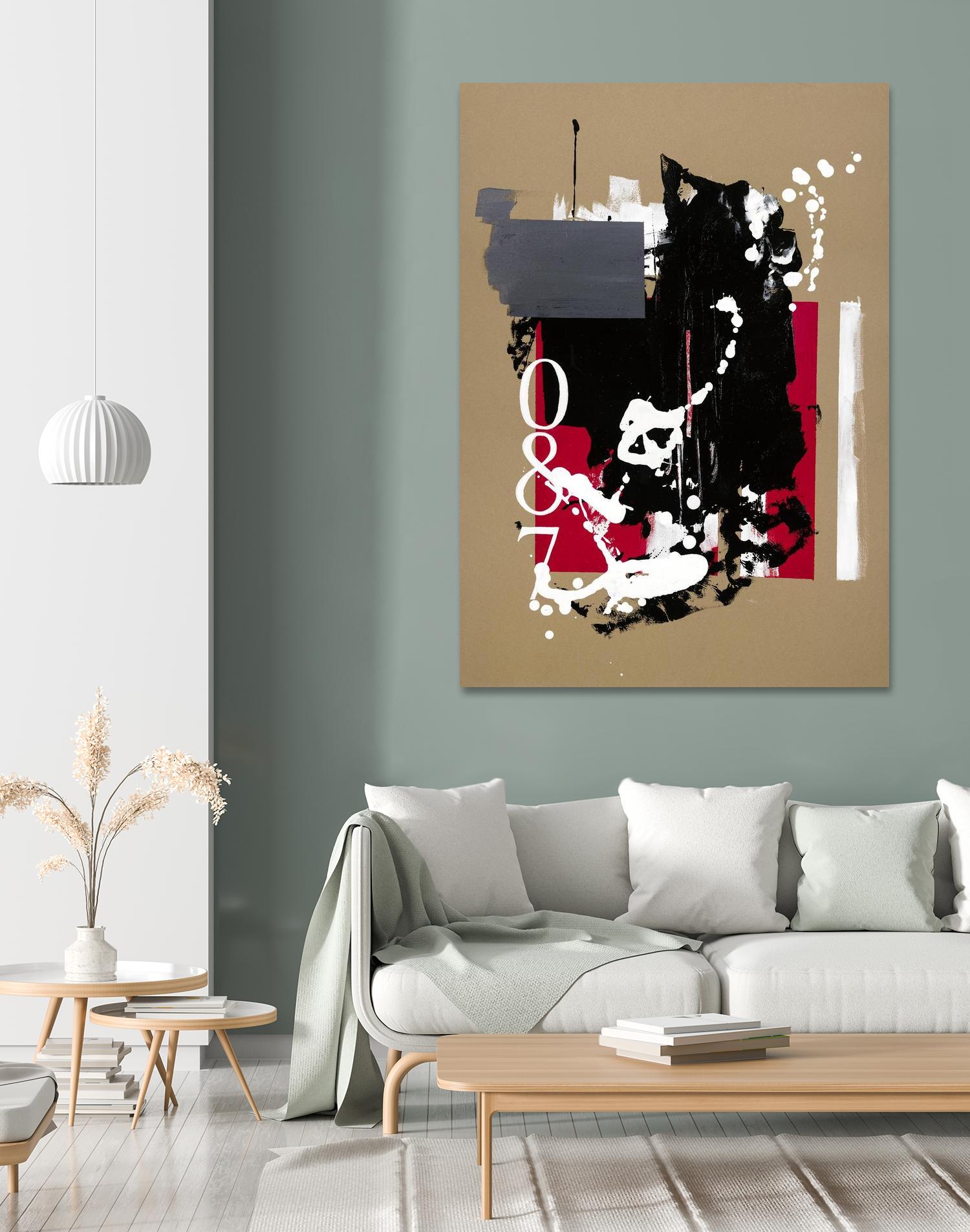 Zero Series No. 087 by Emma Jones on GIANT ART - red abstract