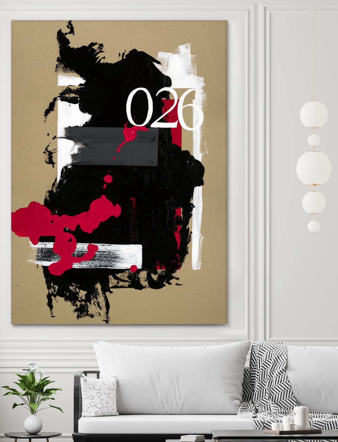 Zero Series No. 026 by Emma Jones on GIANT ART - red abstract