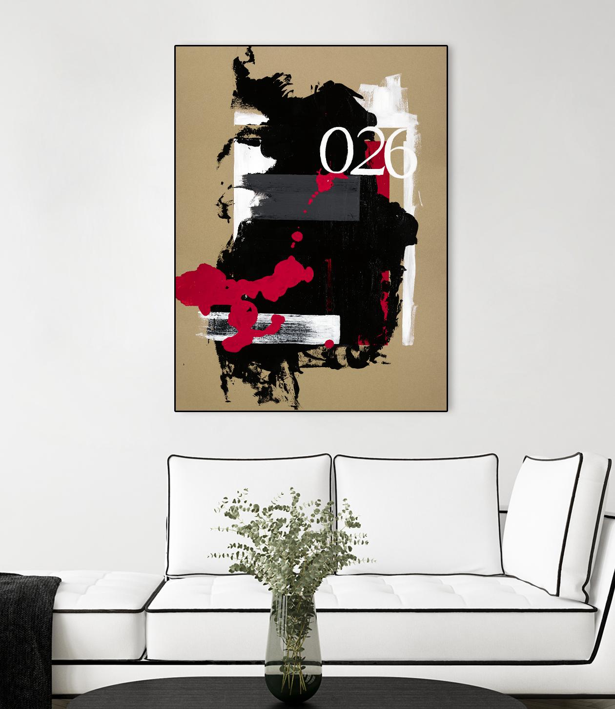 Zero Series No. 026 by Emma Jones on GIANT ART - red abstract